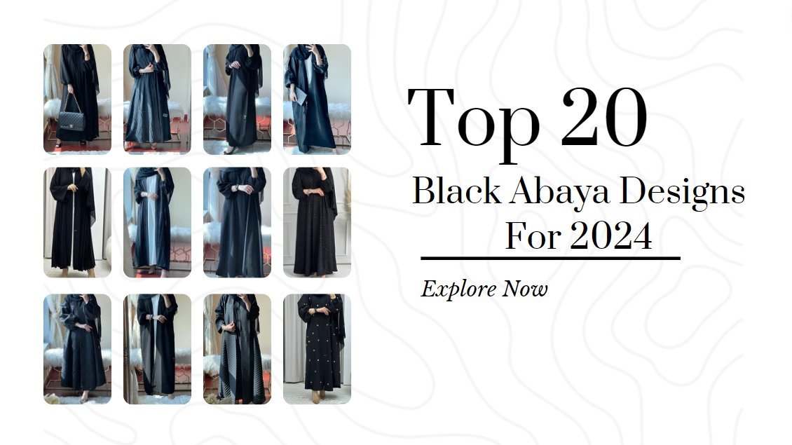 Top 20 Black Abaya Designs in 2025 - Crystal Abaya Studio