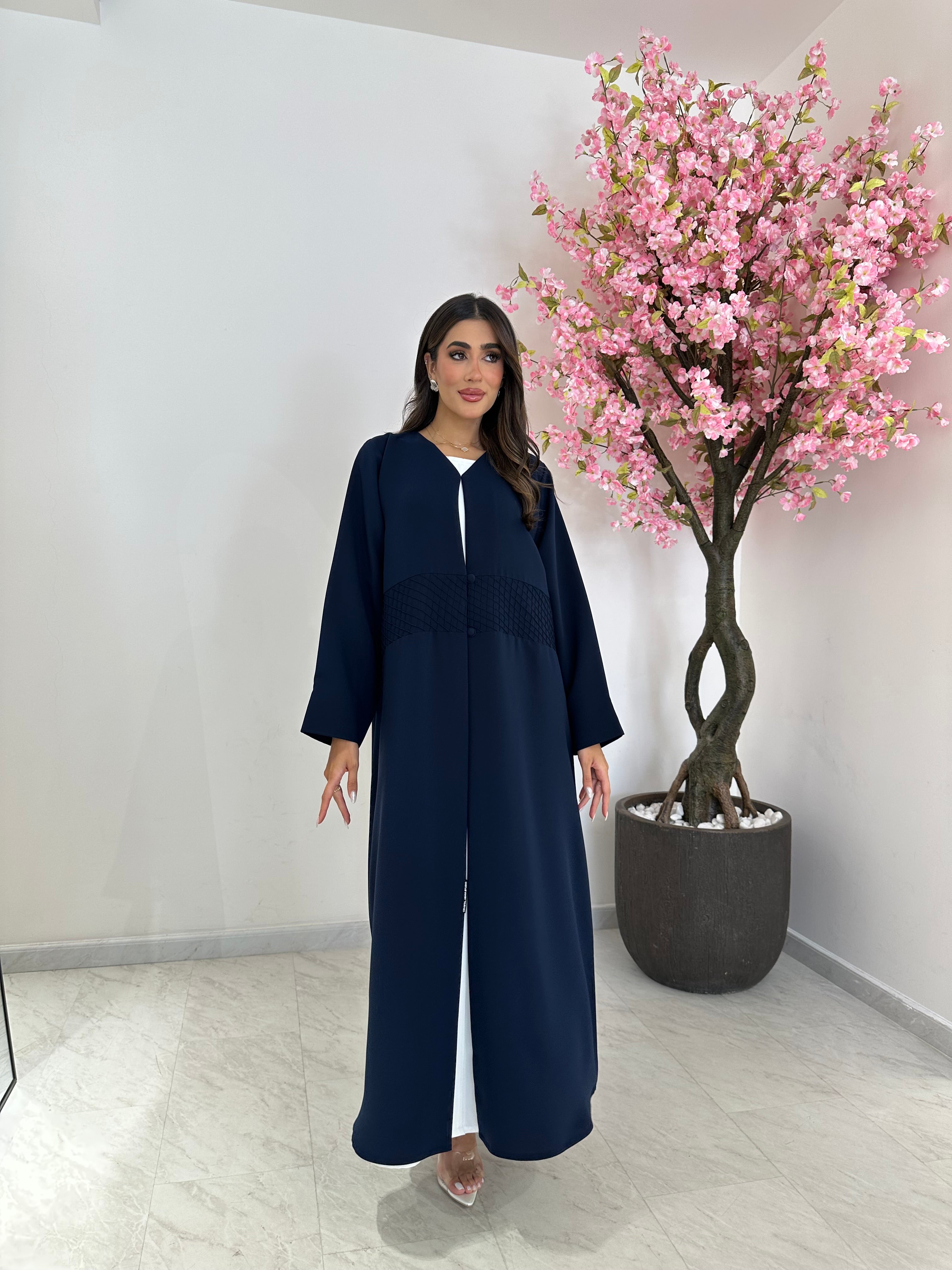 عباية زرقاء داكنة رقم 1227