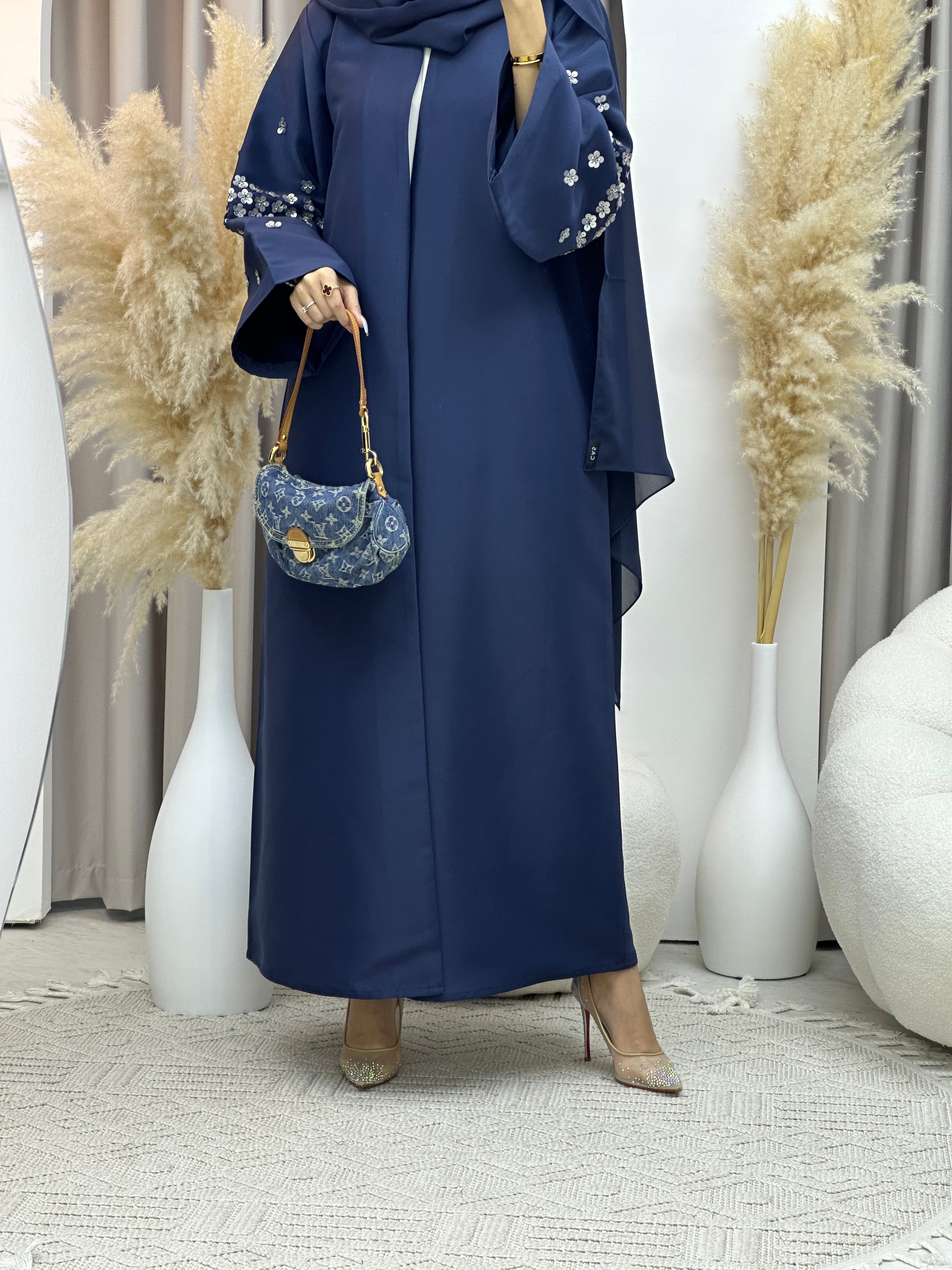 C Blue Ramadan Eid Abaya