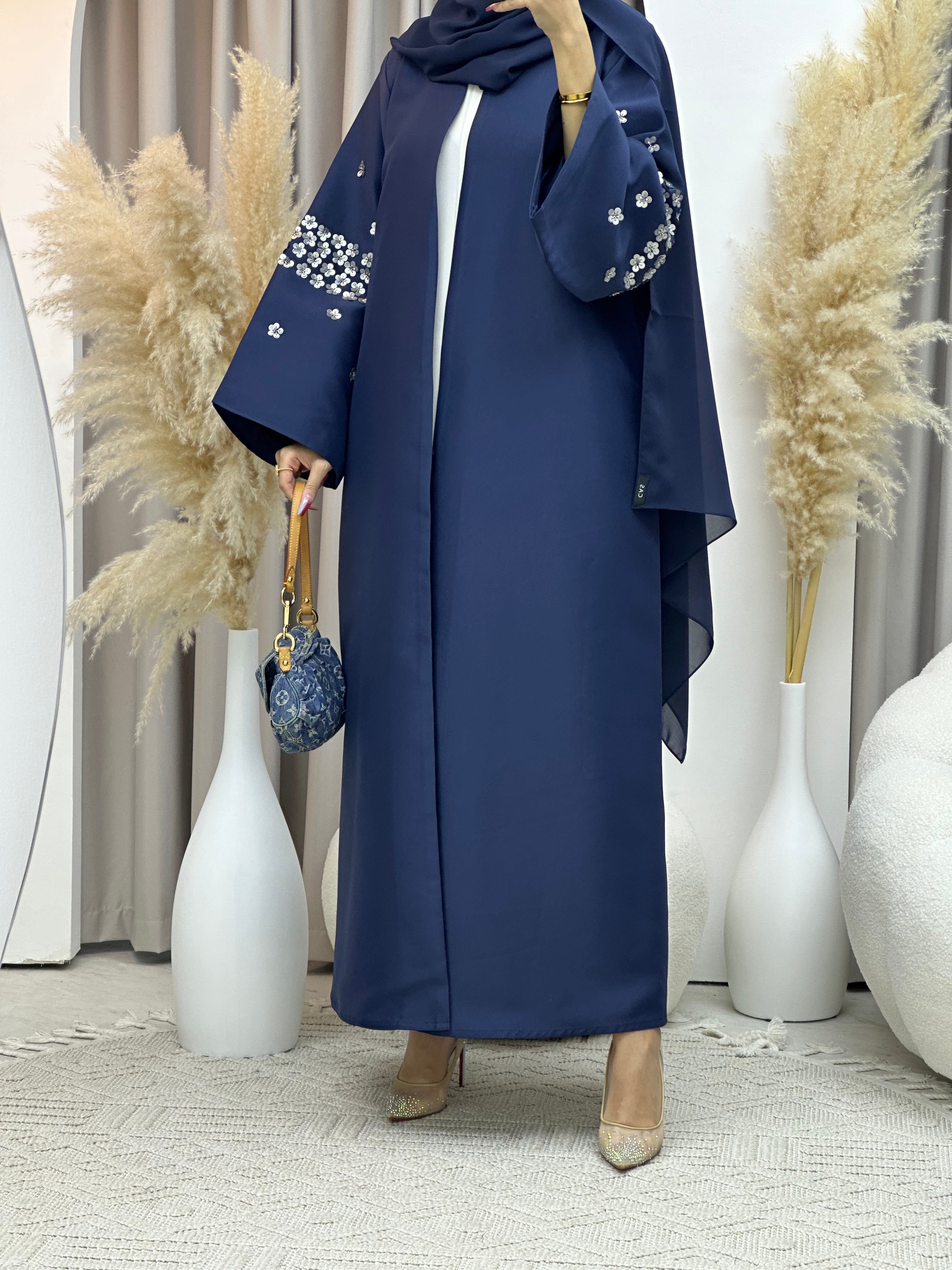 C Blue Ramadan Eid Abaya