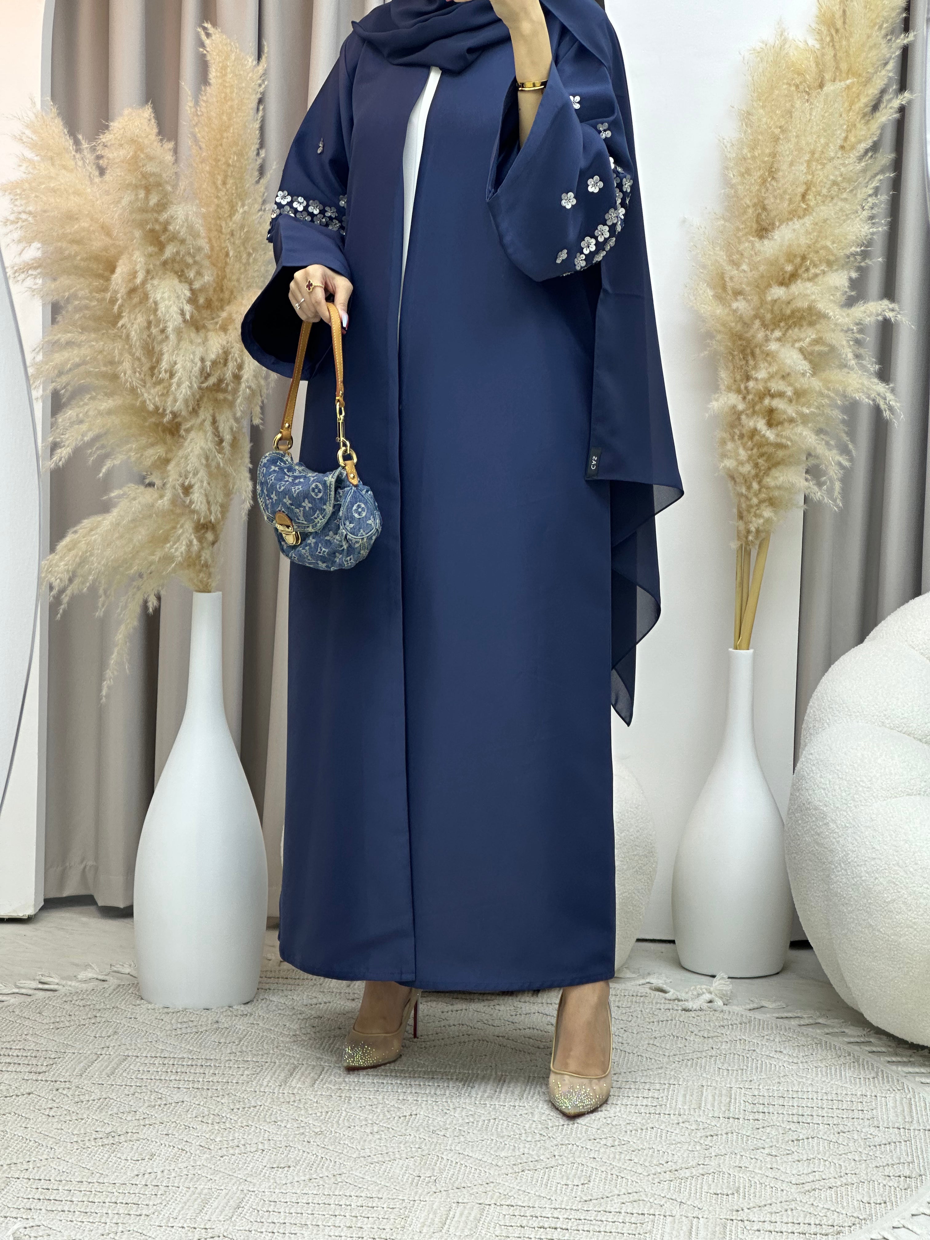 C Blue Ramadan Eid Abaya