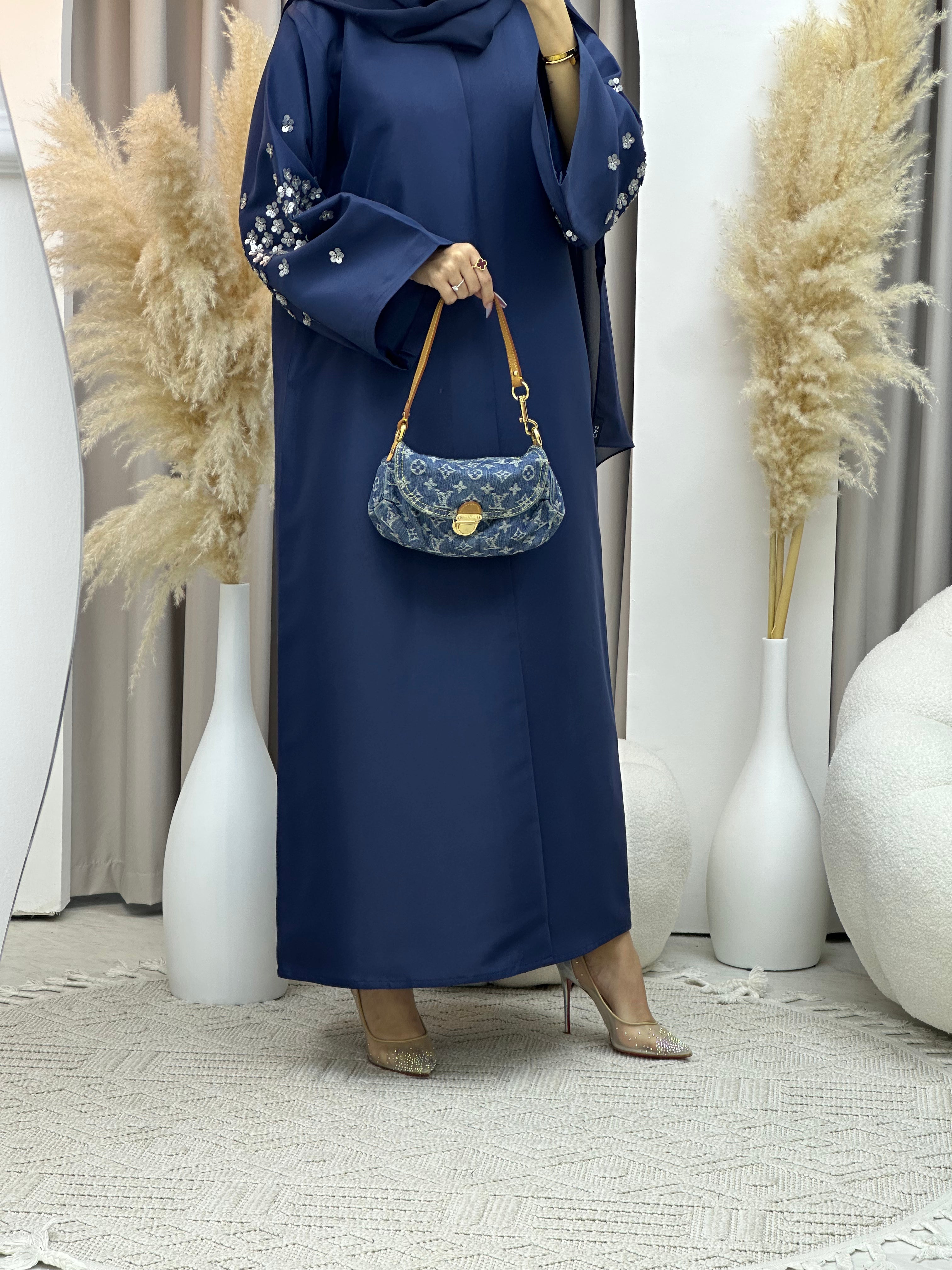 C Blue Ramadan Eid Abaya