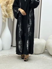 C 0479 Black Classic Lace Abaya