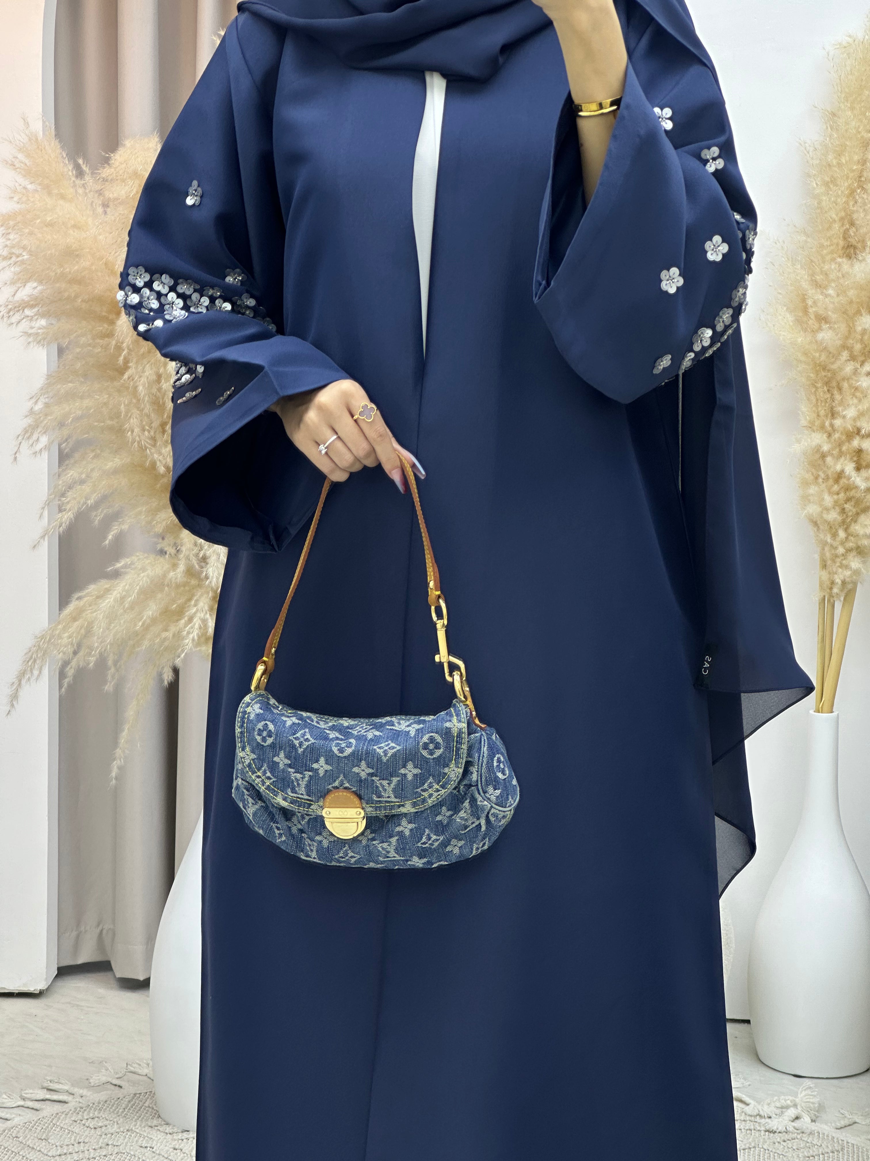C Blue Ramadan Eid Abaya