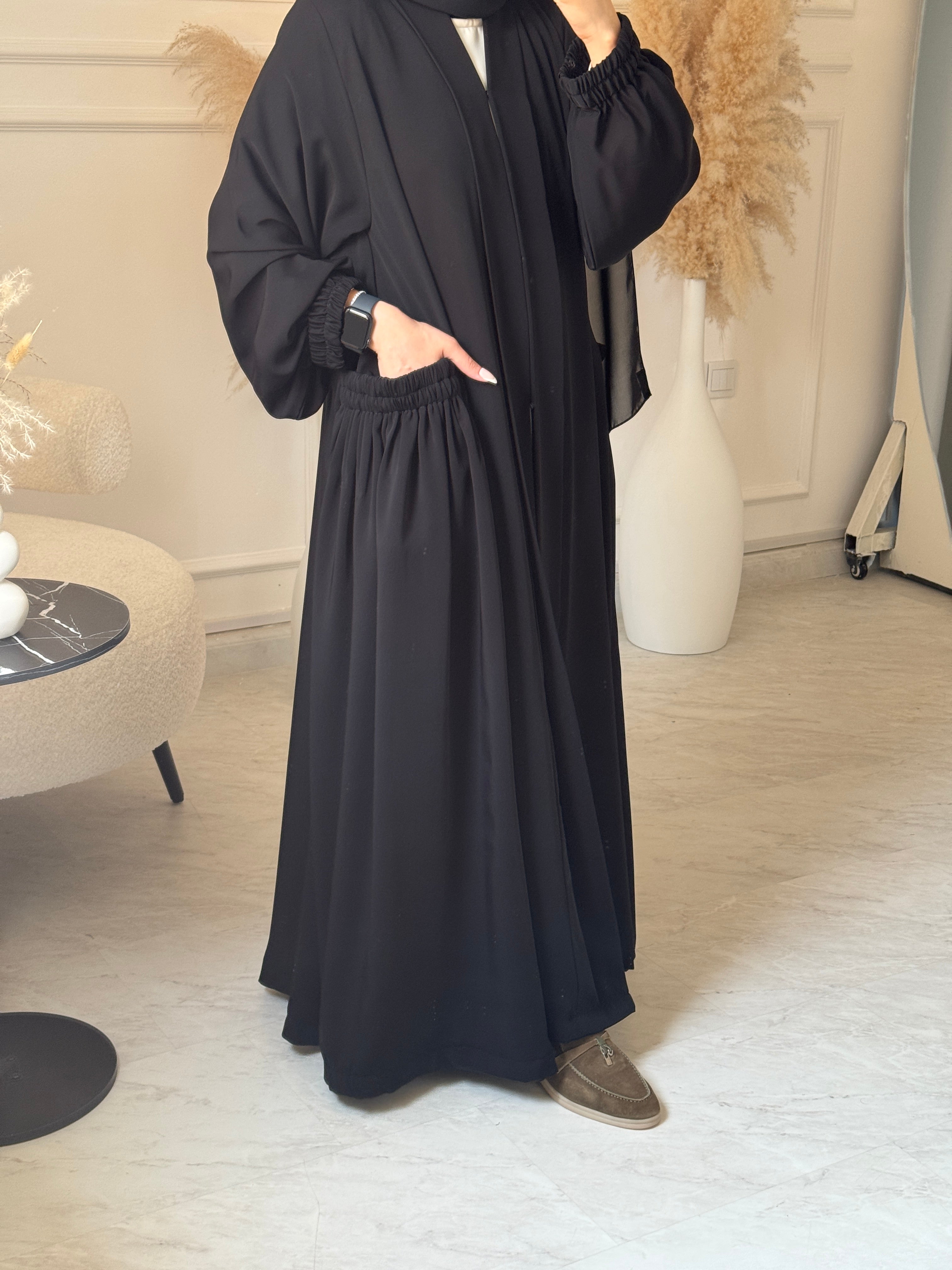 C 01-03 Black Umrah Abaya