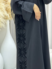 C 0483 Black Work Abaya