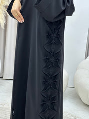 C 0483 Black Work Abaya