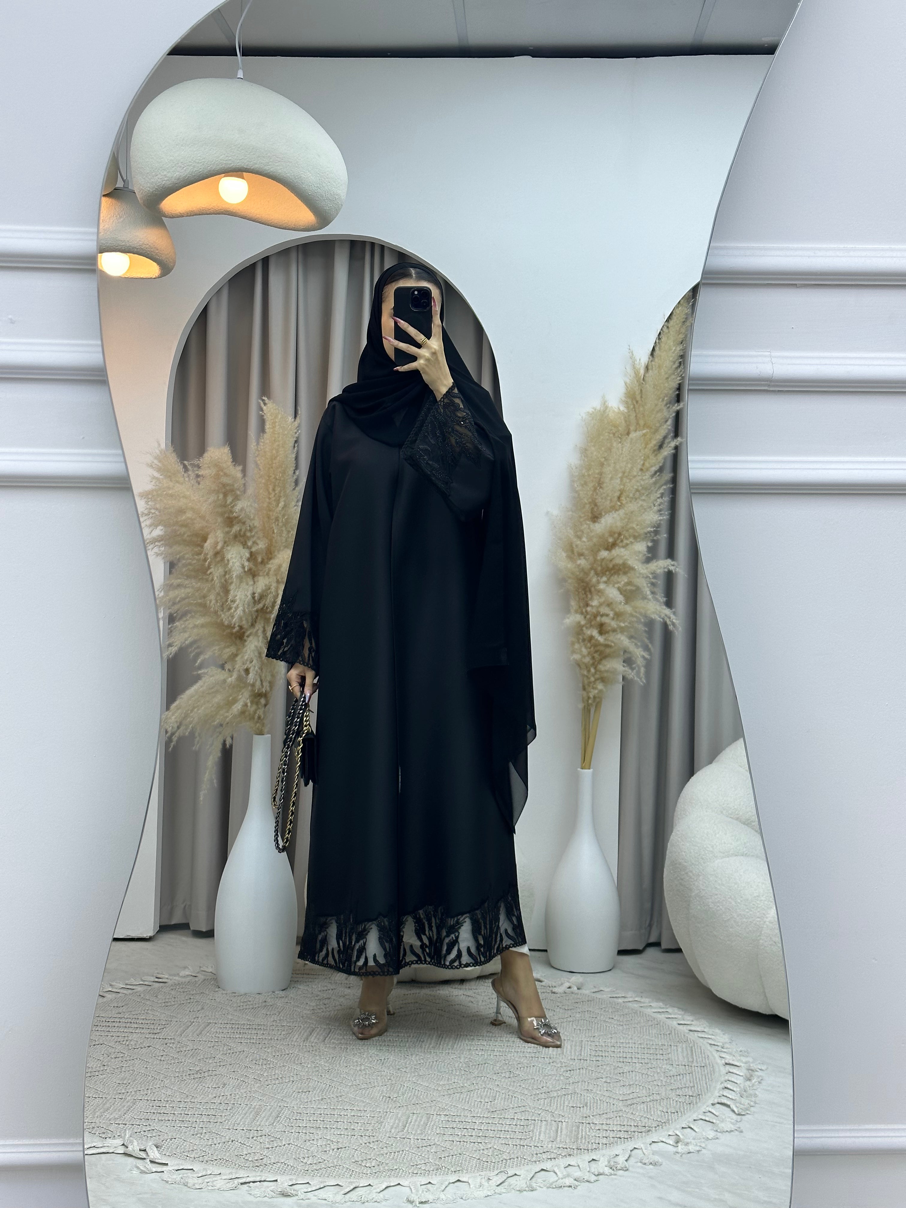 C Ramadan Black Eid Abaya 75