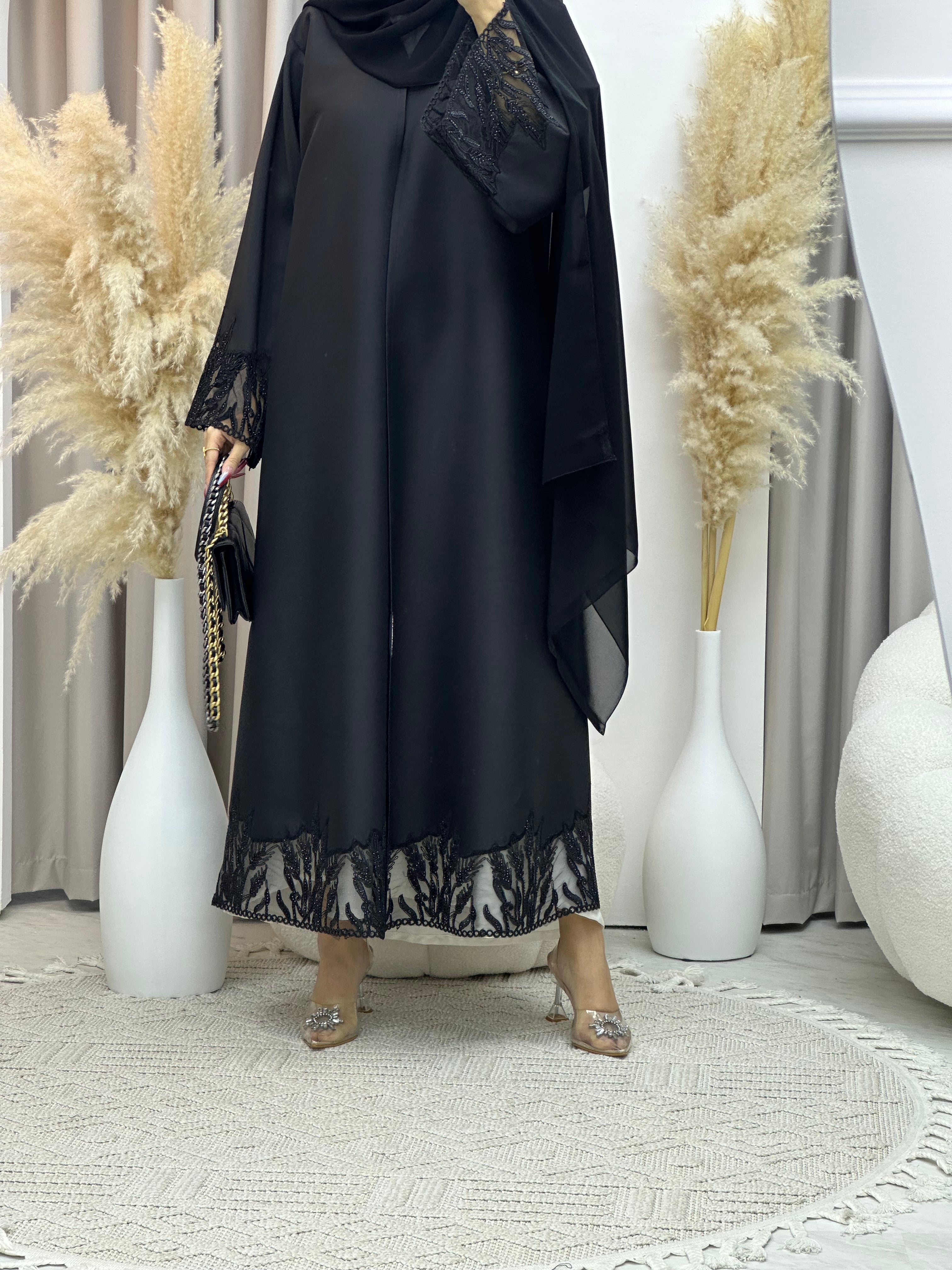 C Ramadan Black Eid Abaya 75