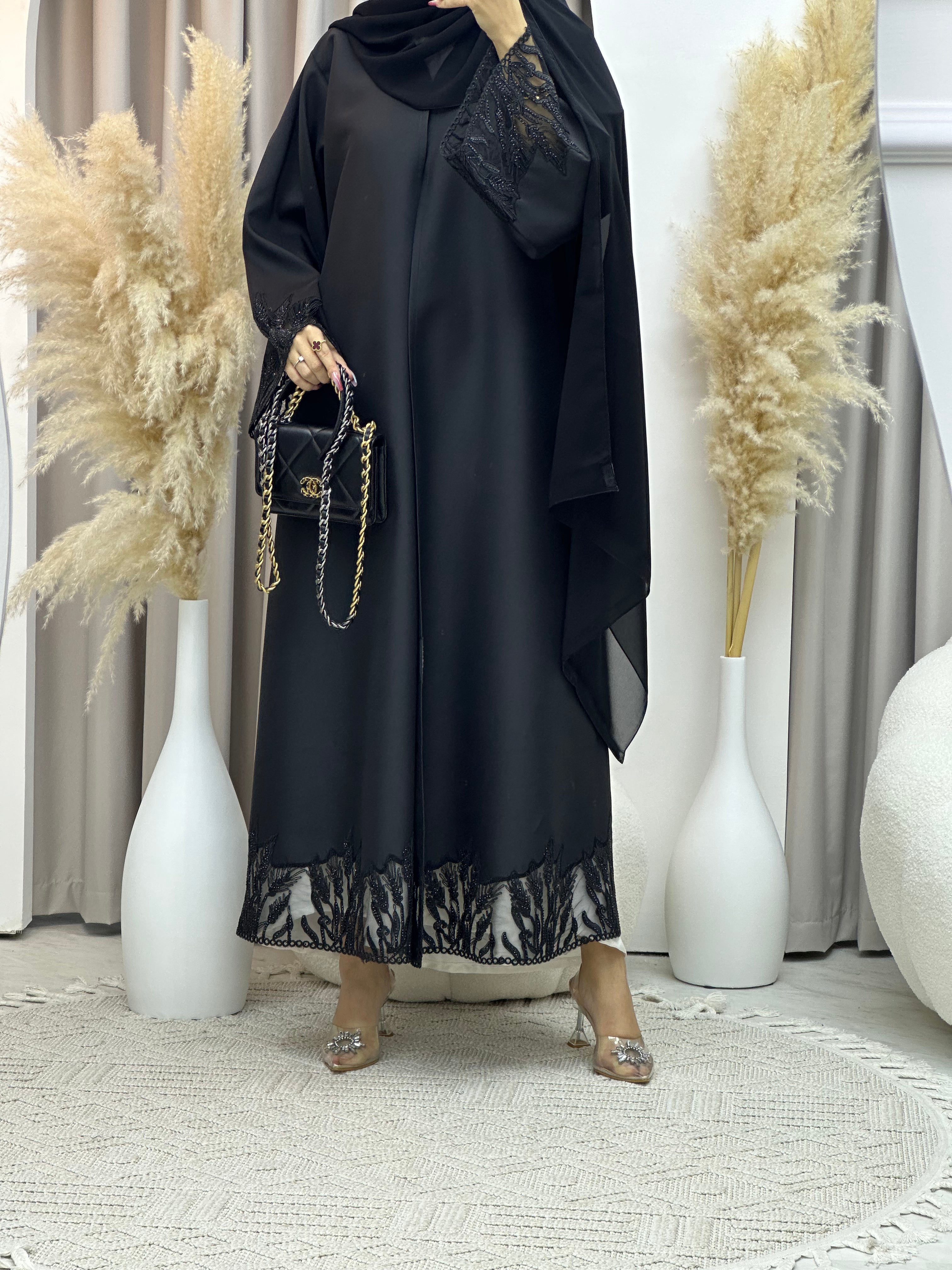 C Ramadan Black Eid Abaya 75