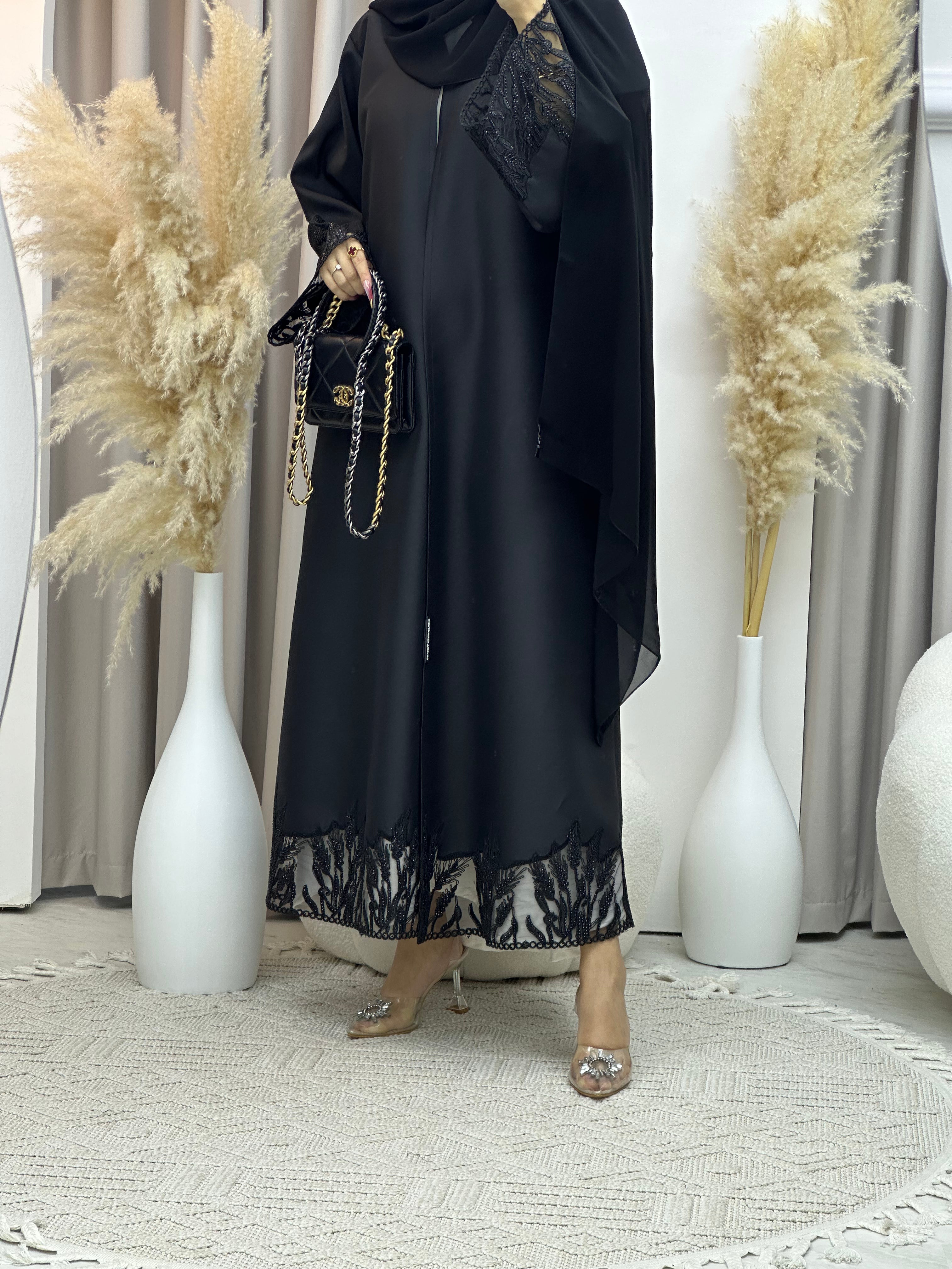 C Ramadan Black Eid Abaya 75