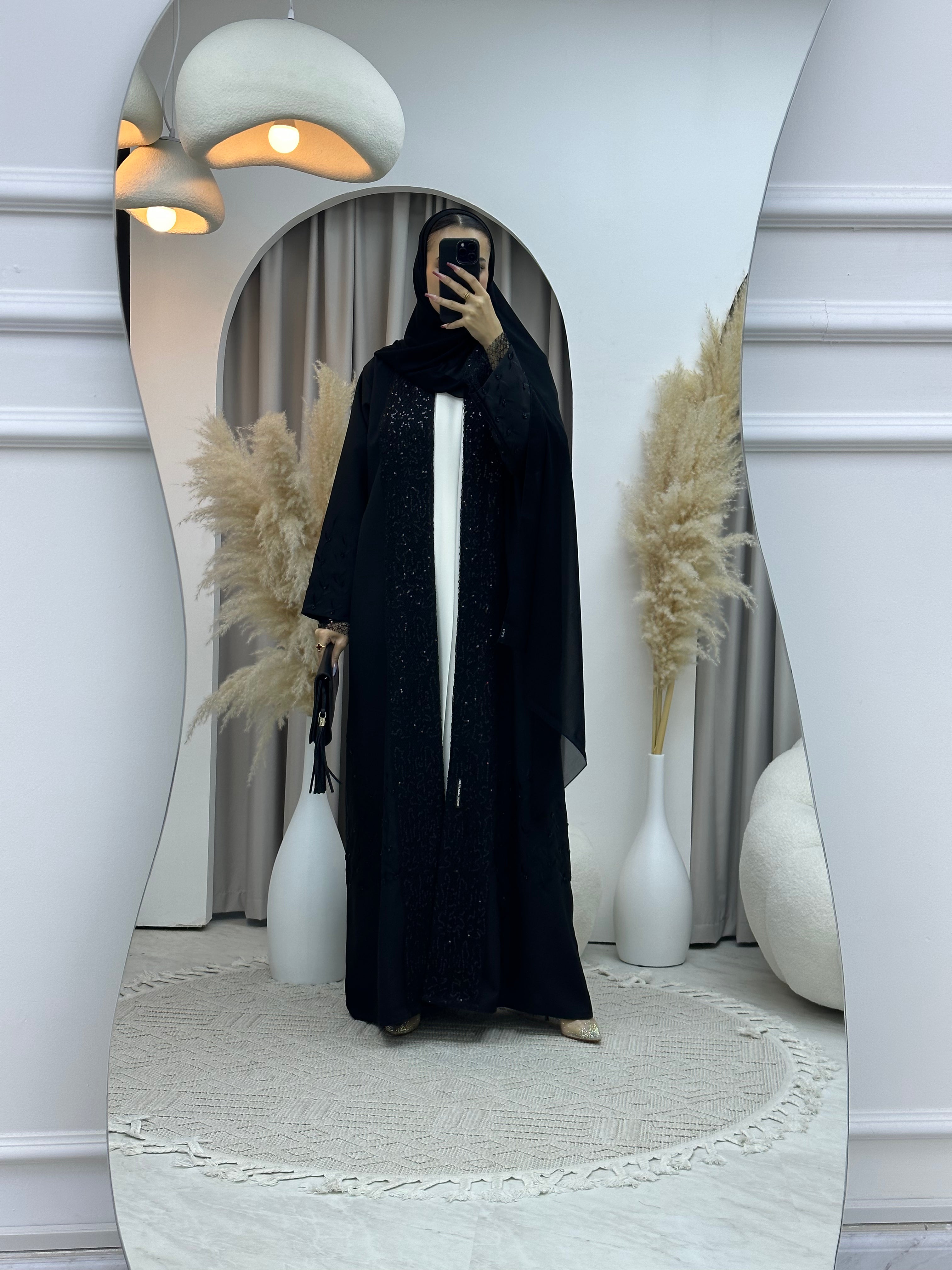 C Ramadan Black Eid Abaya 77