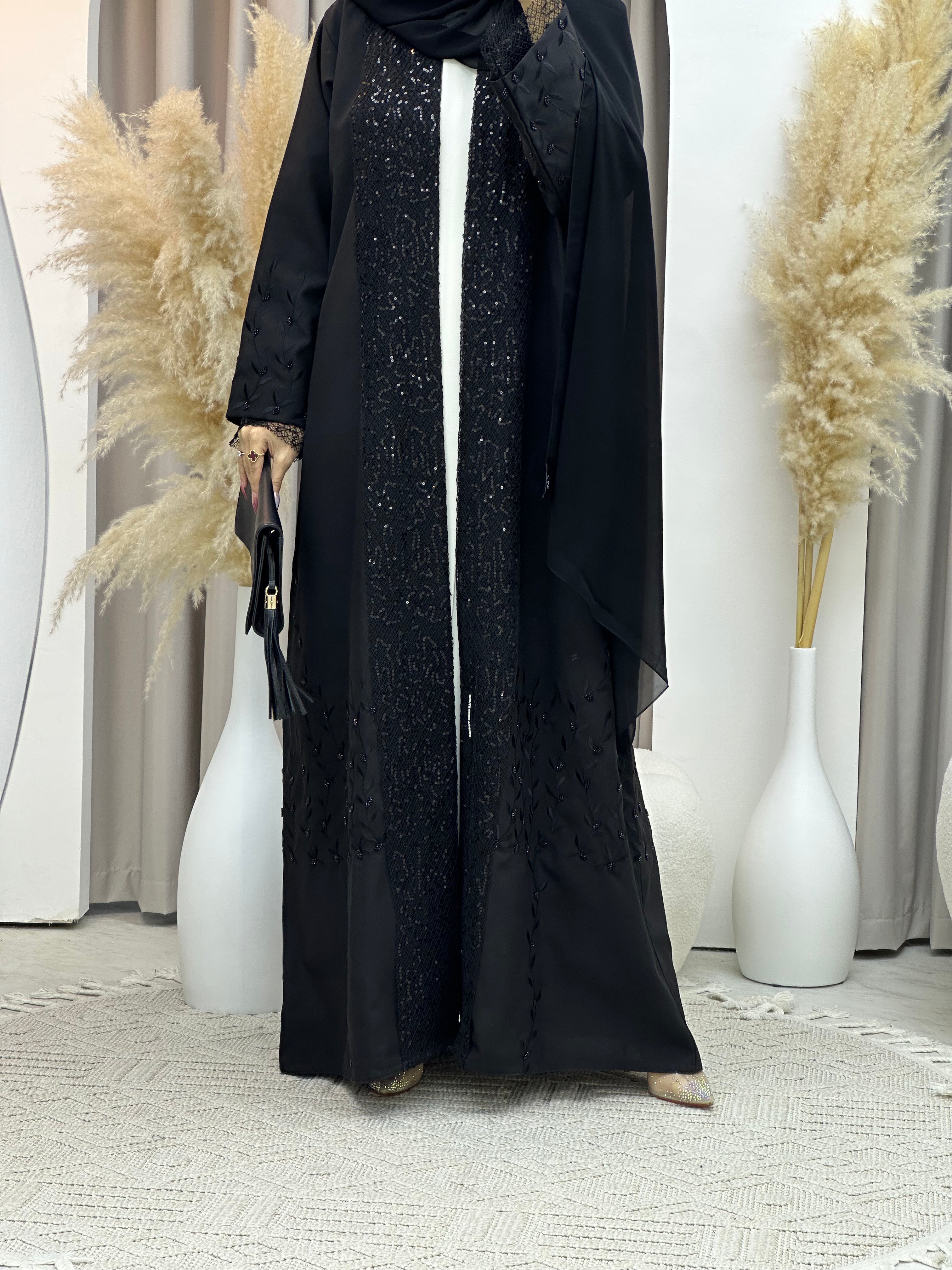 C Ramadan Black Eid Abaya 77