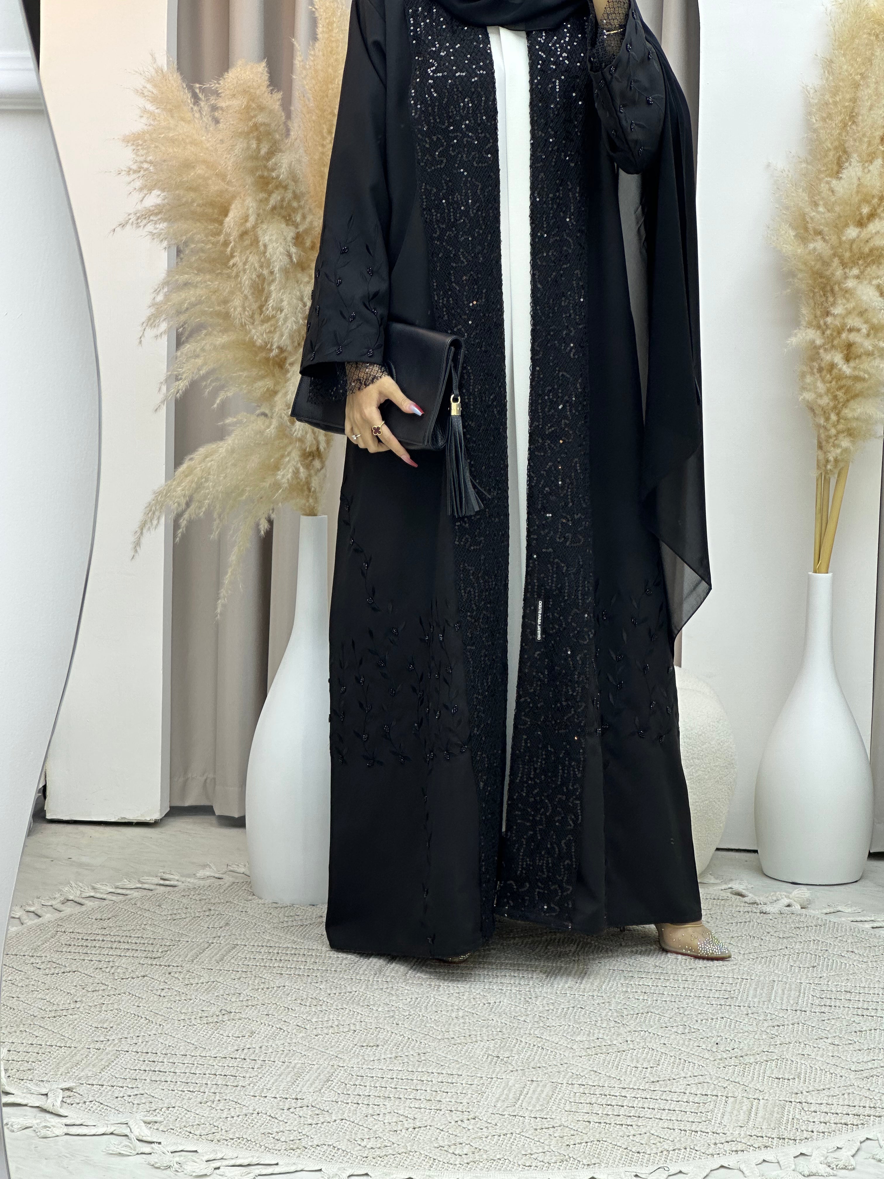 C Ramadan Black Eid Abaya 77