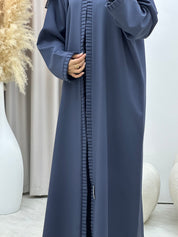 C 0481 Blue Frill Abaya