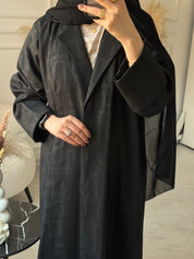 C 1075 Black Coat Abaya
