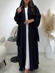 C 1449-01 Purple Printed Abaya