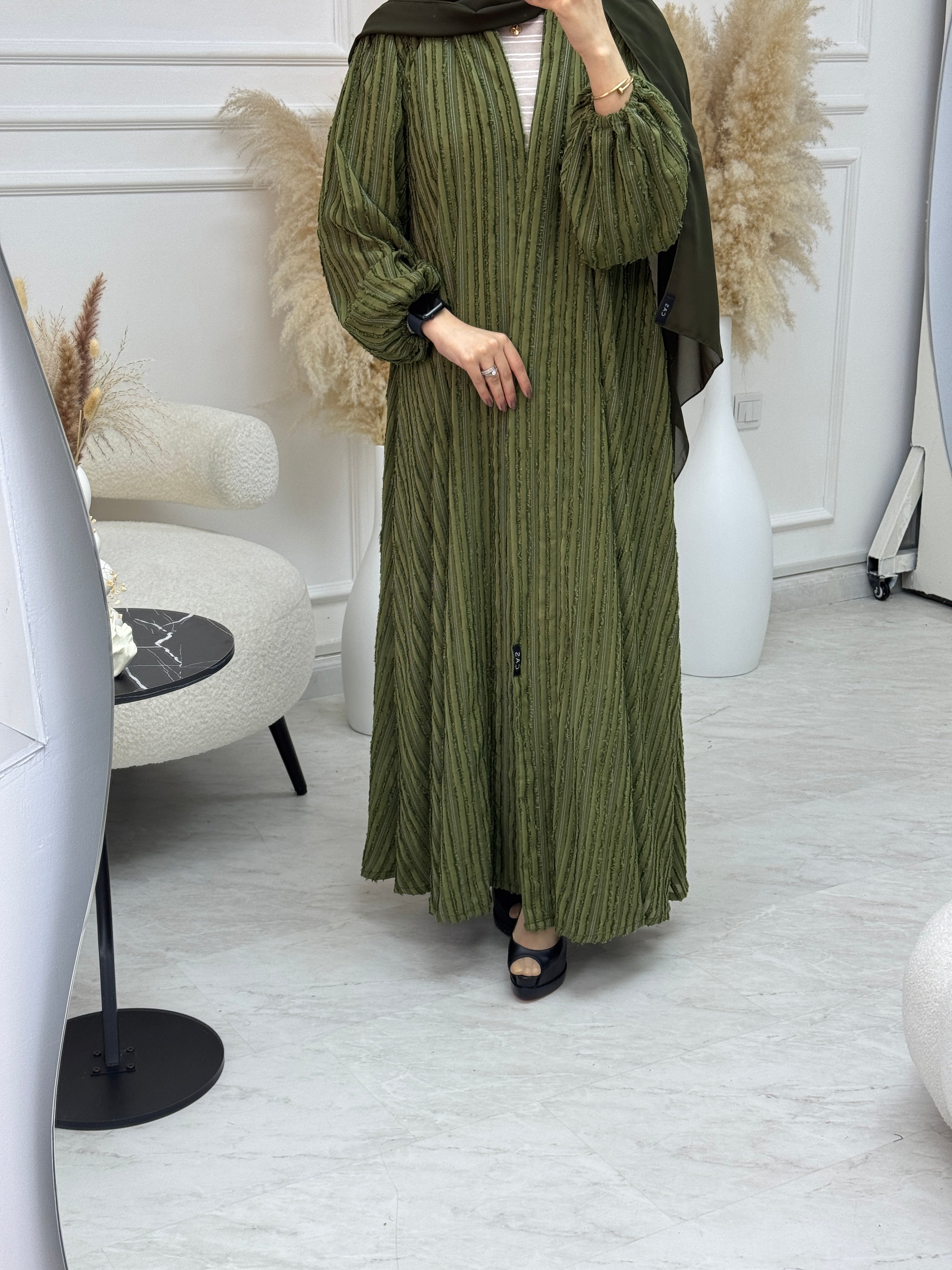 C 1091-02 Green Abaya