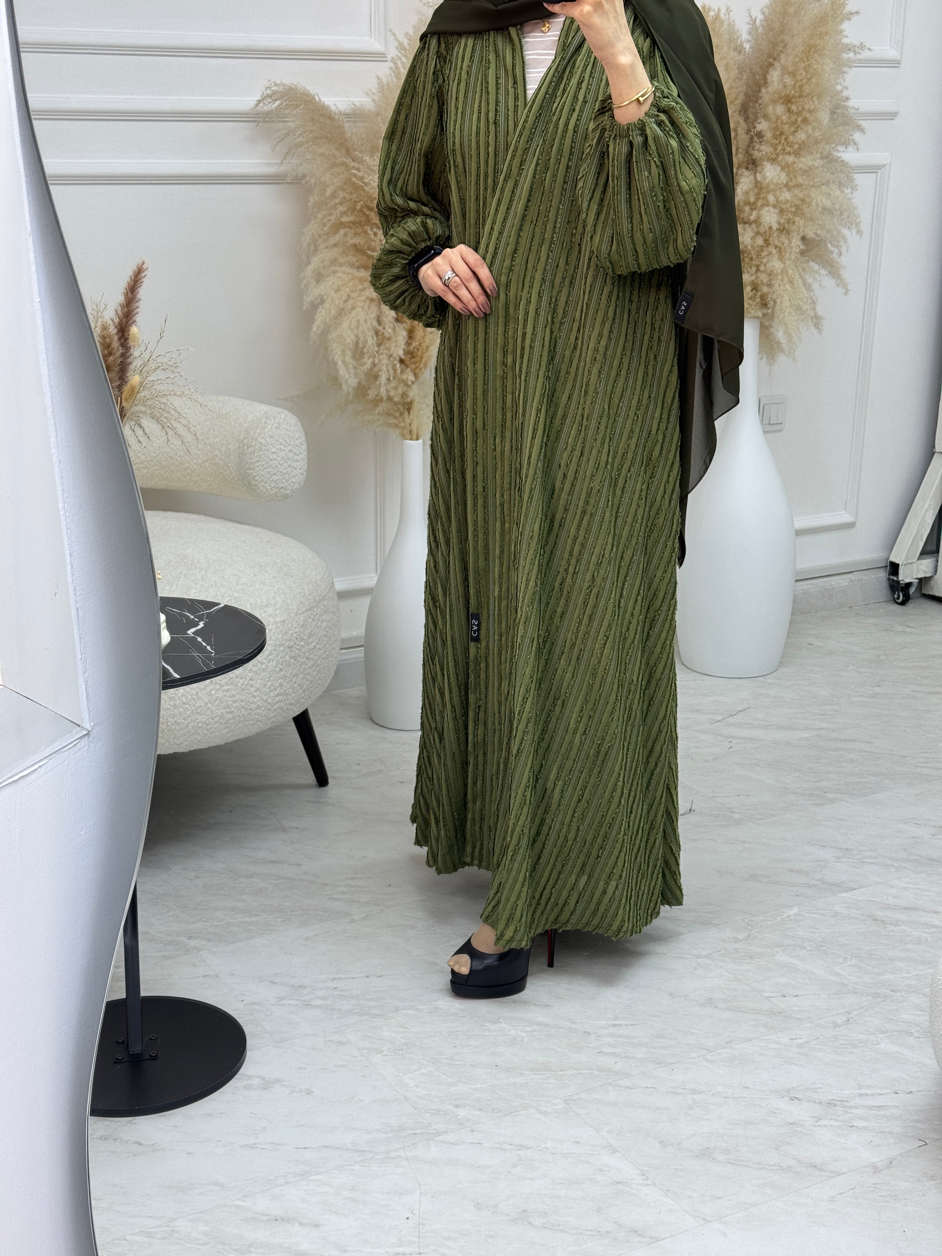 C 1091-02 Green Abaya