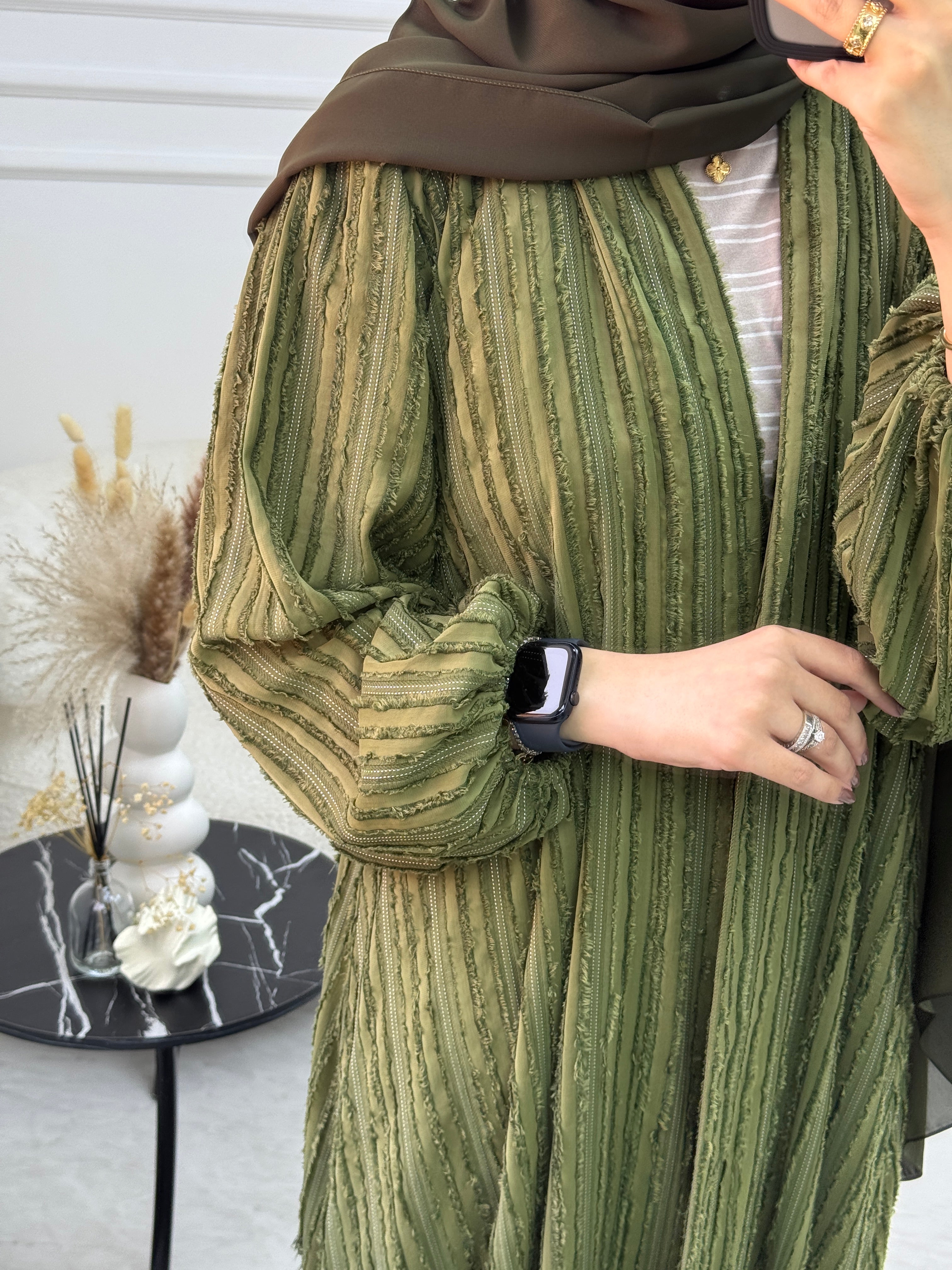 C 1091-02 Green Abaya