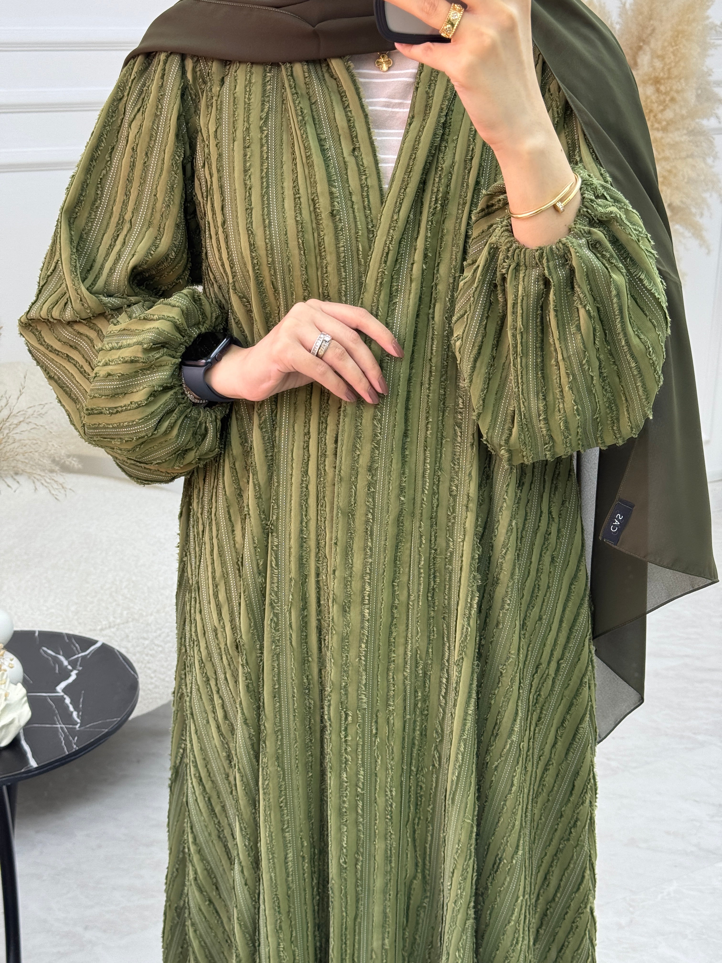 C 1091-02 Green Abaya