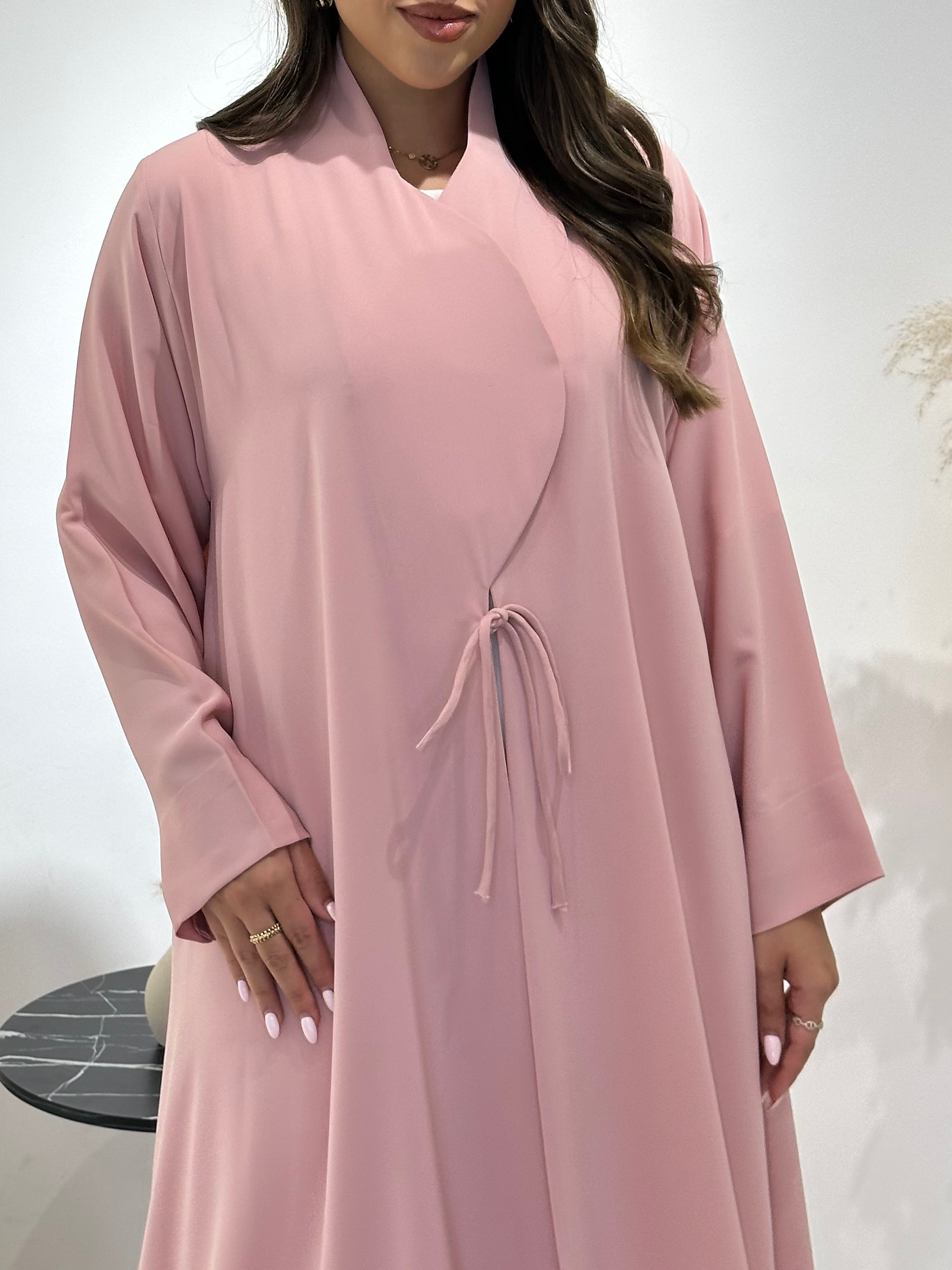 C 1447 Pastel Pink Abaya