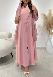 C 1447 Pastel Pink Abaya