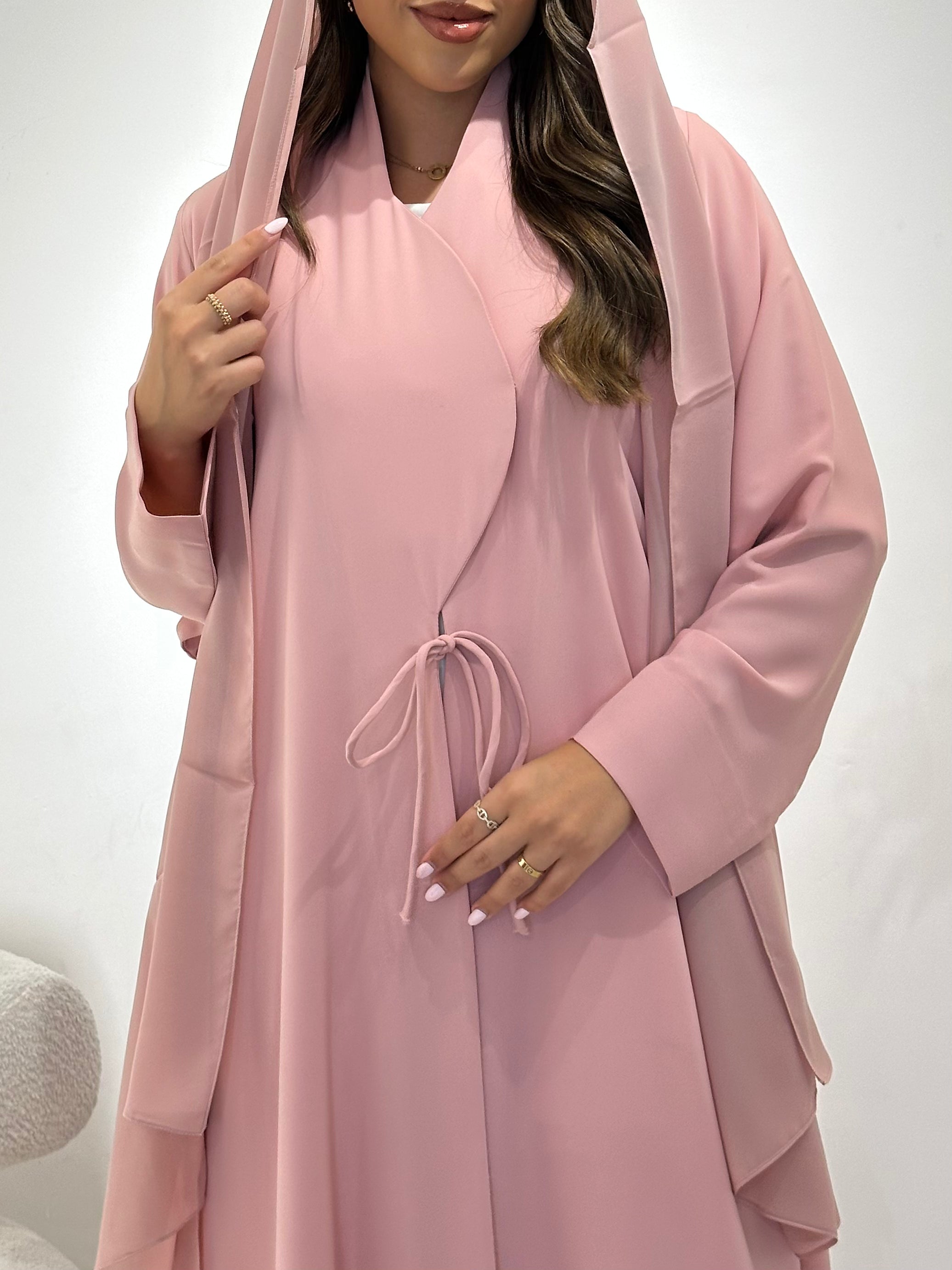 C 1447 Pastel Pink Abaya