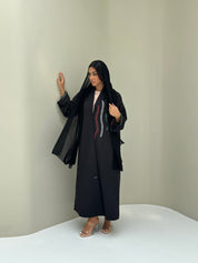 C 0467 Black Emirati National Day Abaya-5