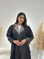 C 1264-01 Bronze Butterfly Printed Abaya