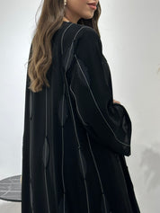 C 1426 Black Beaded Abaya
