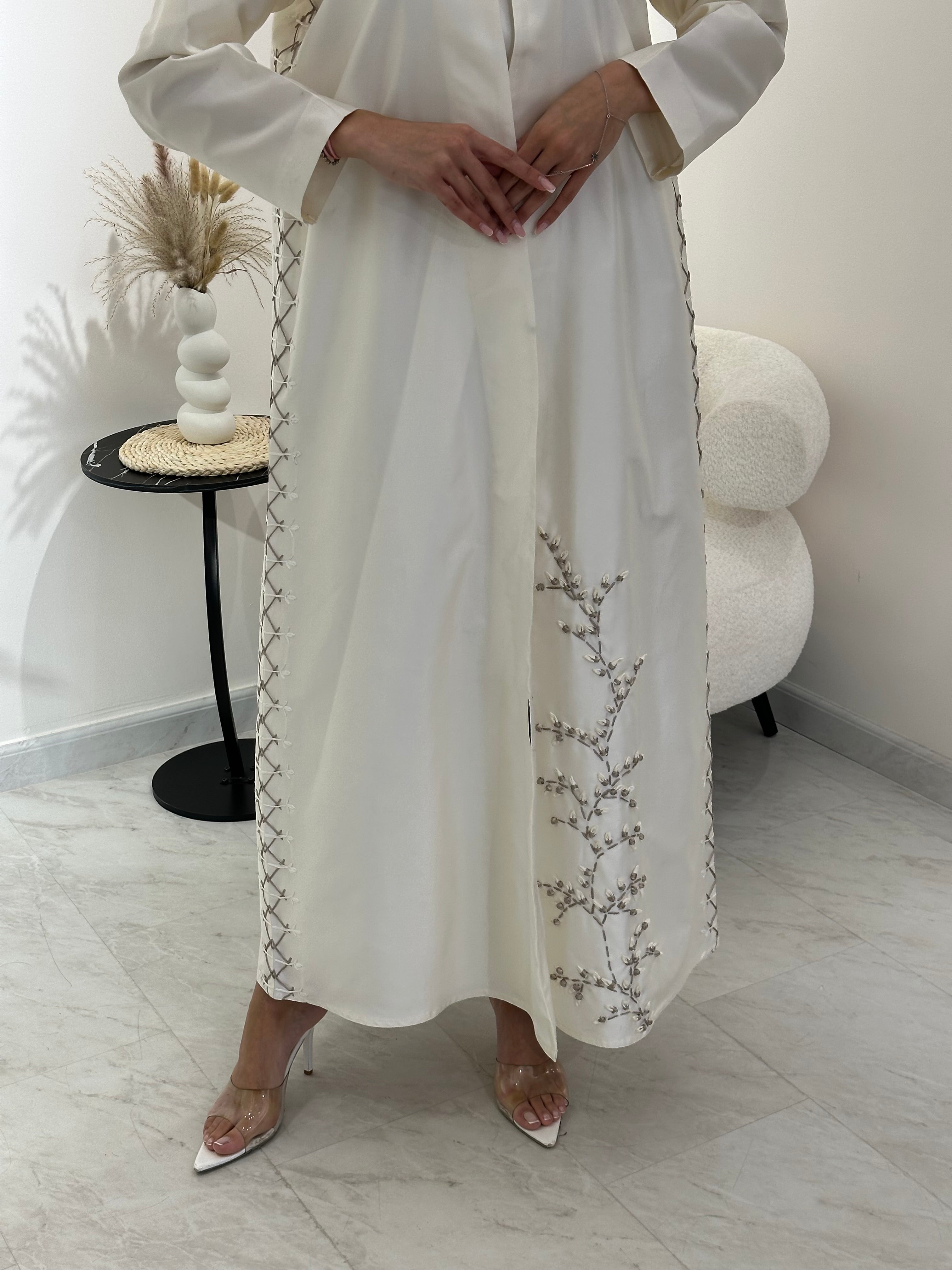 عباية بيضاء عاجي C 1026