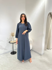 C 1029 Grey Abaya