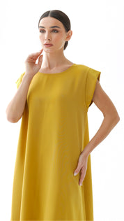 C 005-05 Premium Saffron Under Abaya Dress