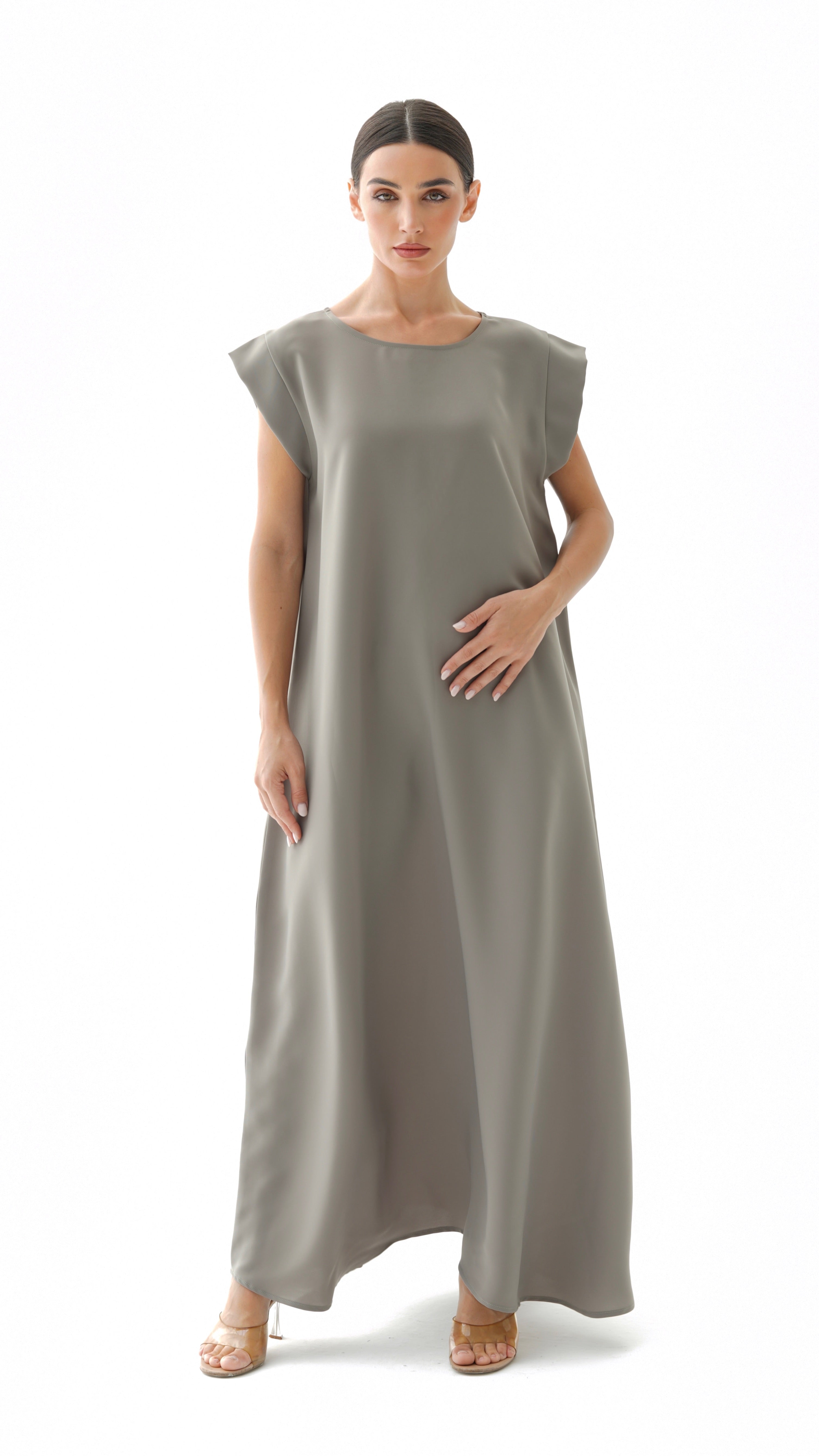 C 005-06 Premium Pistachio Under Abaya Dress