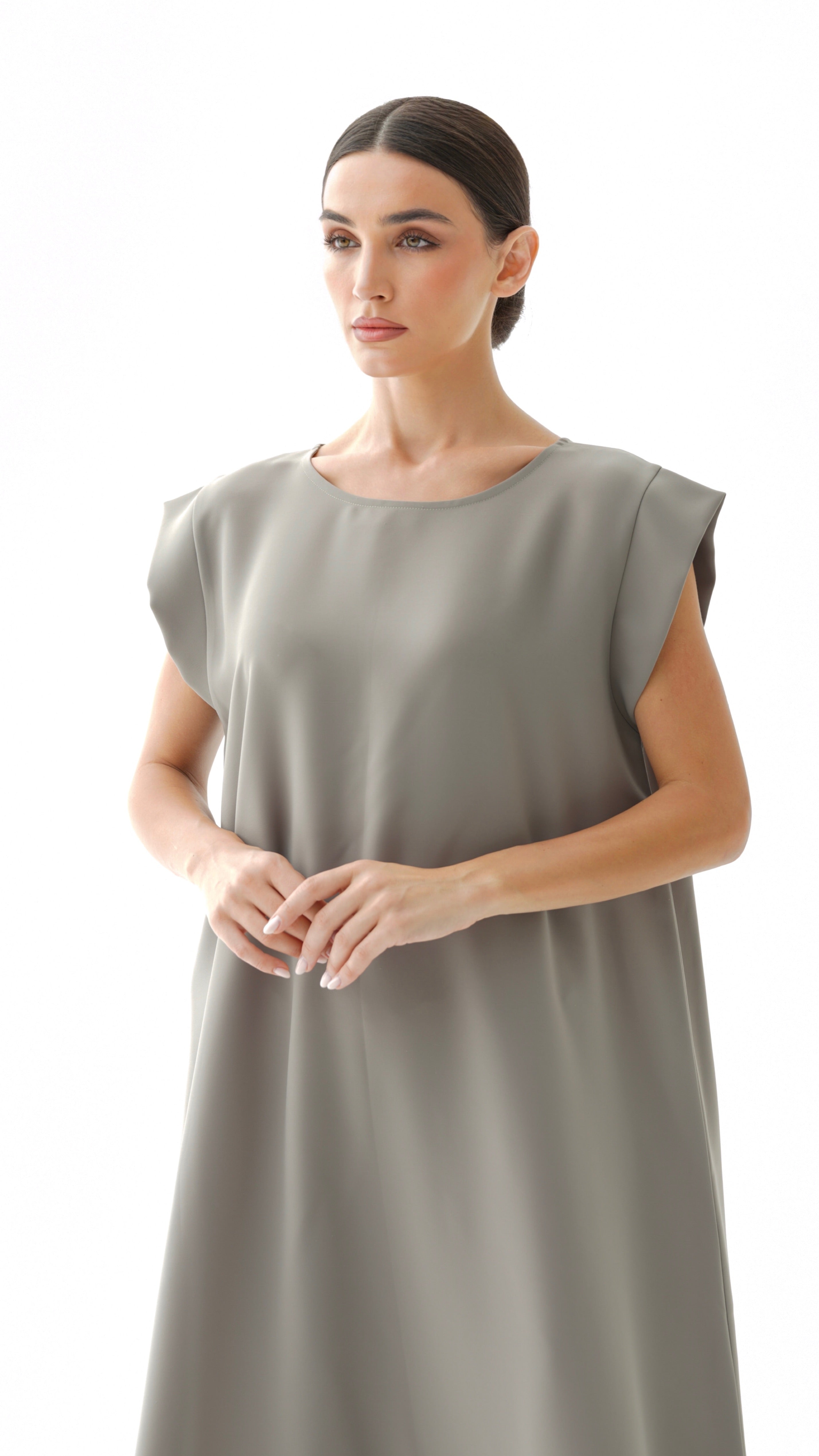 C 005-06 Premium Pistachio Under Abaya Dress