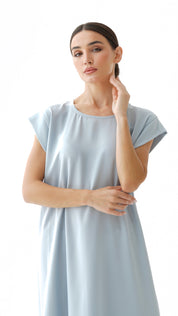 C 005-08 Premium Sky Blue Under Abaya Dress