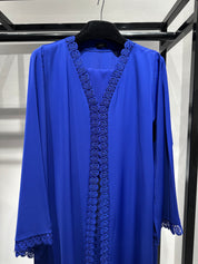 C 1451-05 Royal Blue Lace Abaya