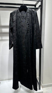 C 1450-02 Black Army Printed Abaya