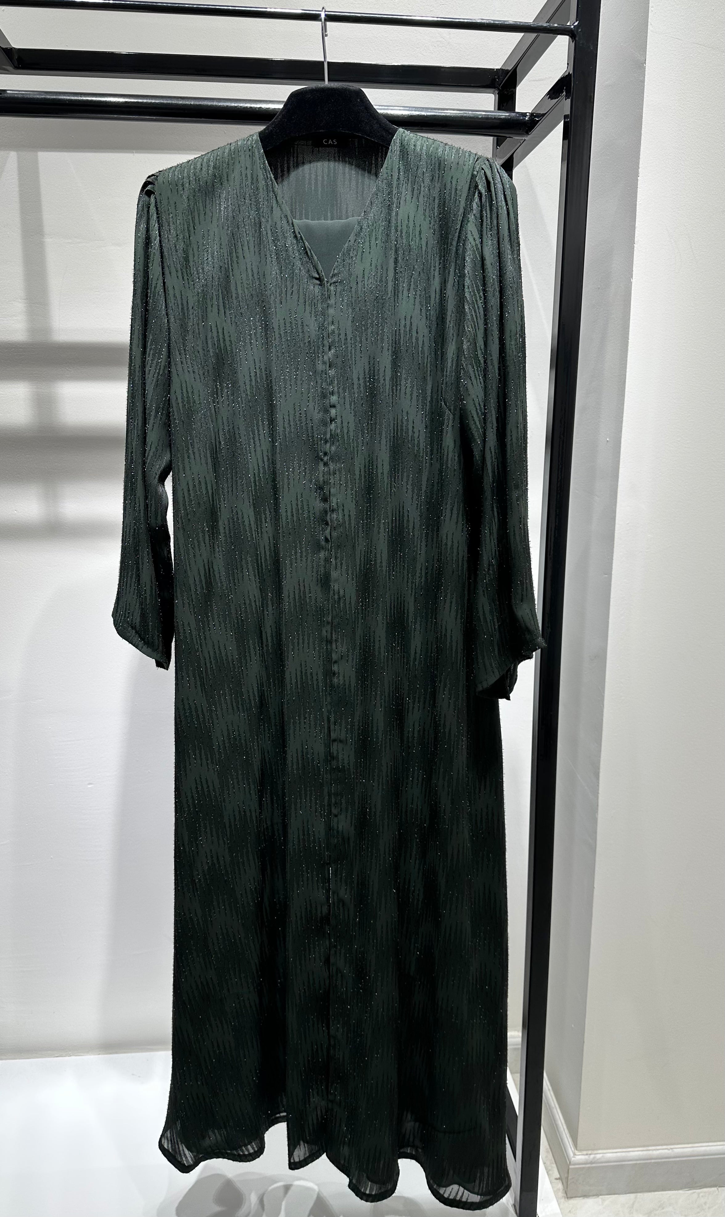 C 1443-03 Dark Green Abaya