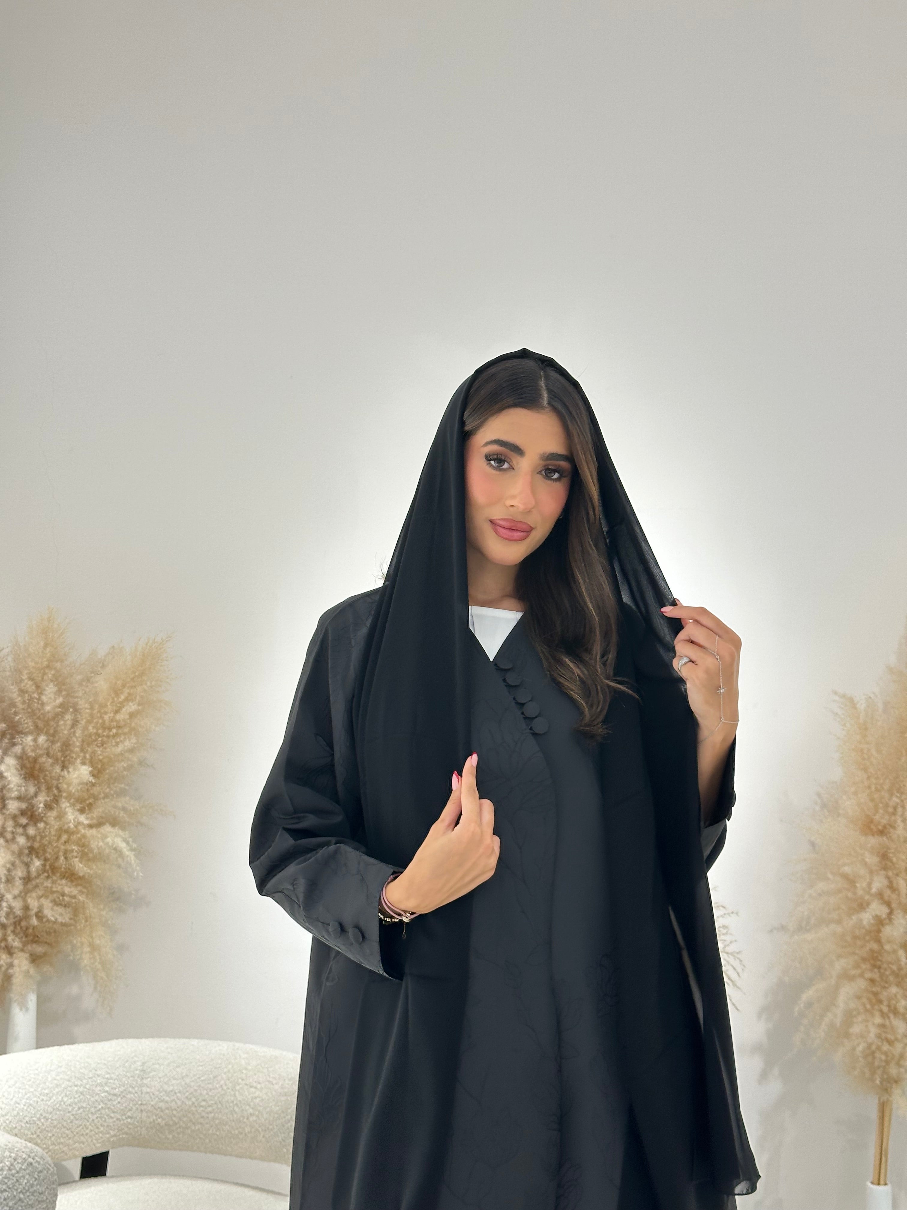 C 1276 Black Abaya