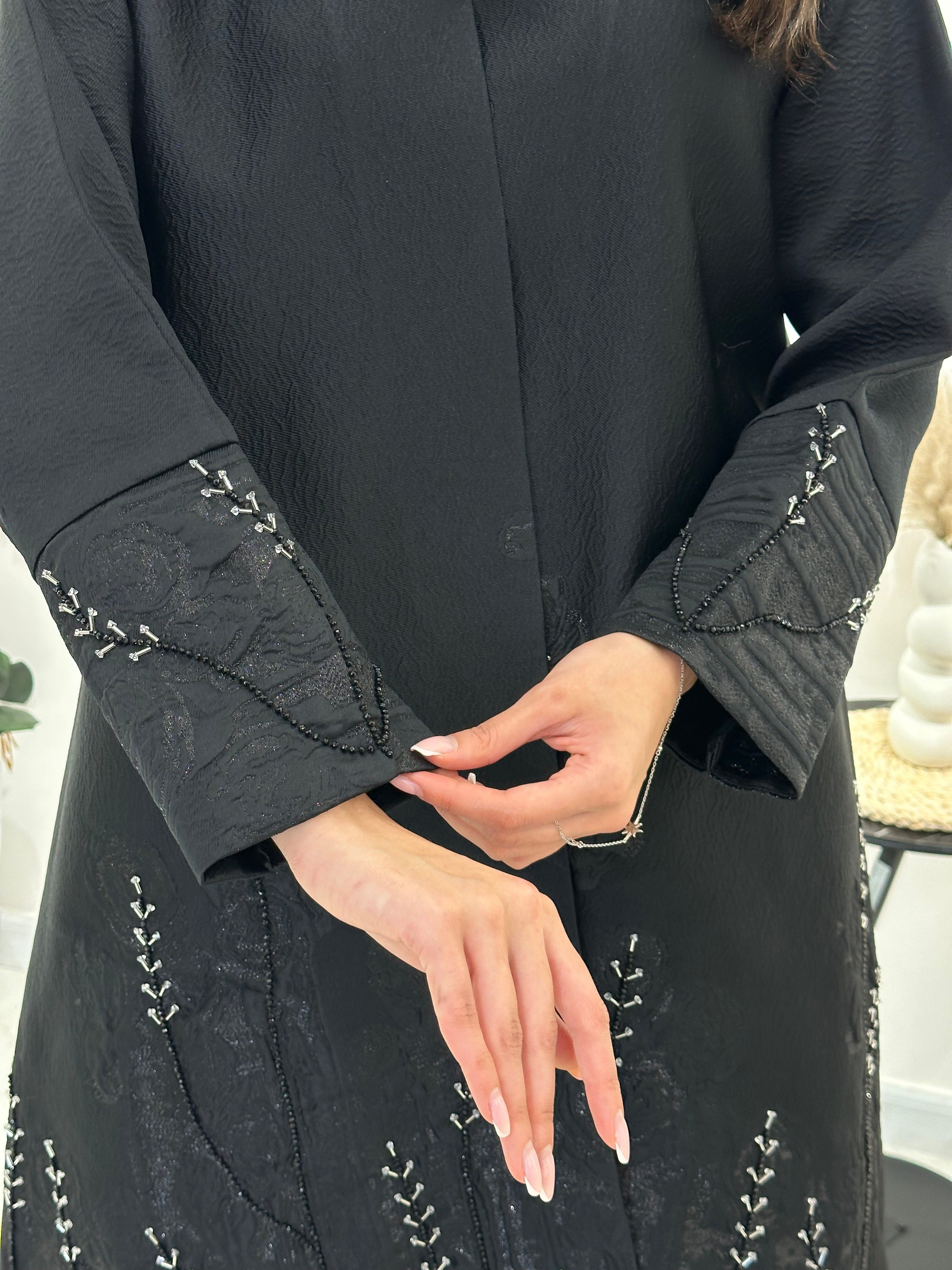 C 1013 Black Abaya