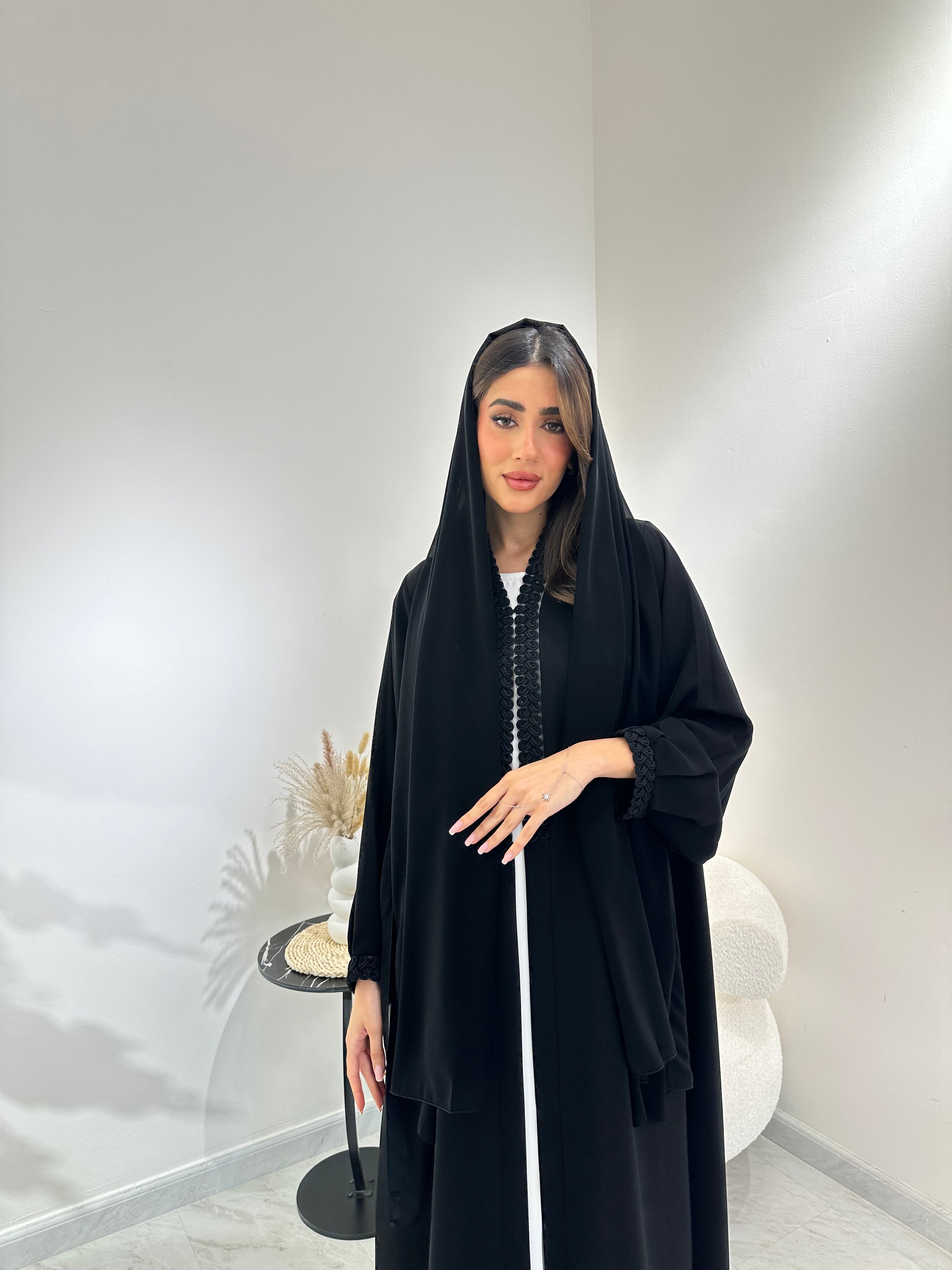 C 1014 Black Abaya