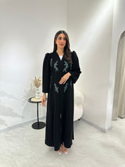 C 1015 Black Beaded Abaya