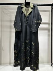 C 1264-04 Cypress Green Printed Abaya