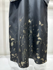 C 1264-04 Cypress Green Printed Abaya