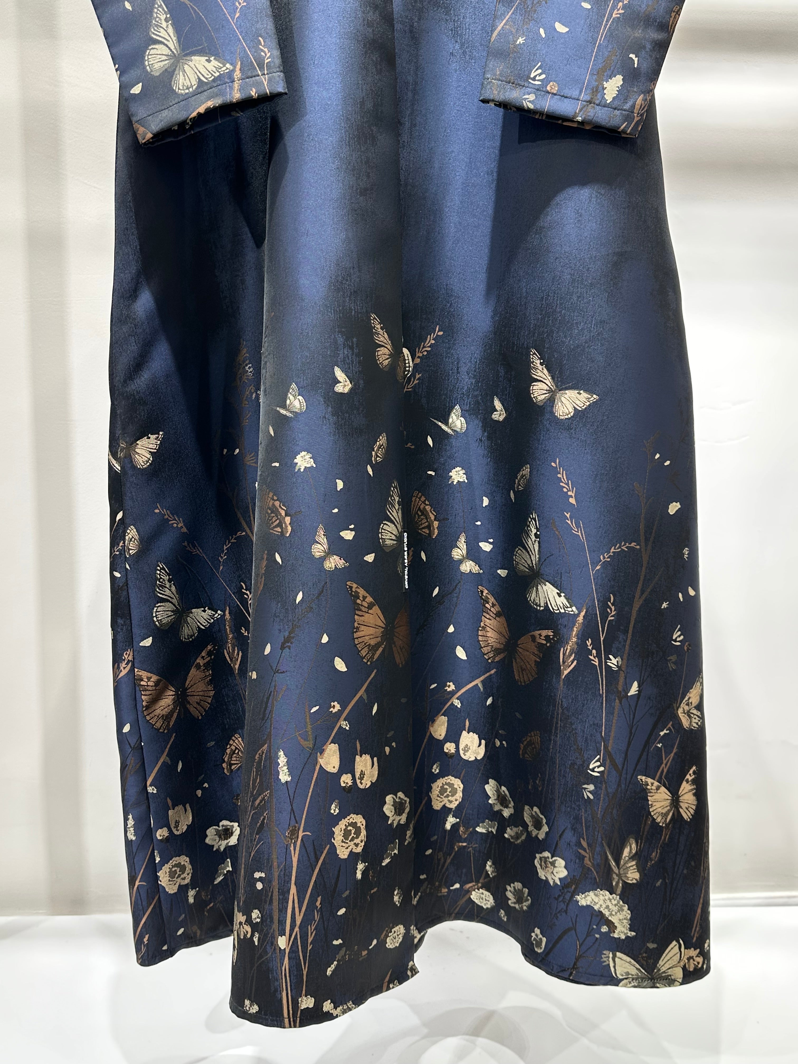 C 1264-05 Copper Printed Abaya