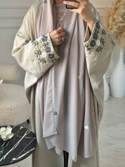 C 1134-02 Smoky Blue Bisht Abaya