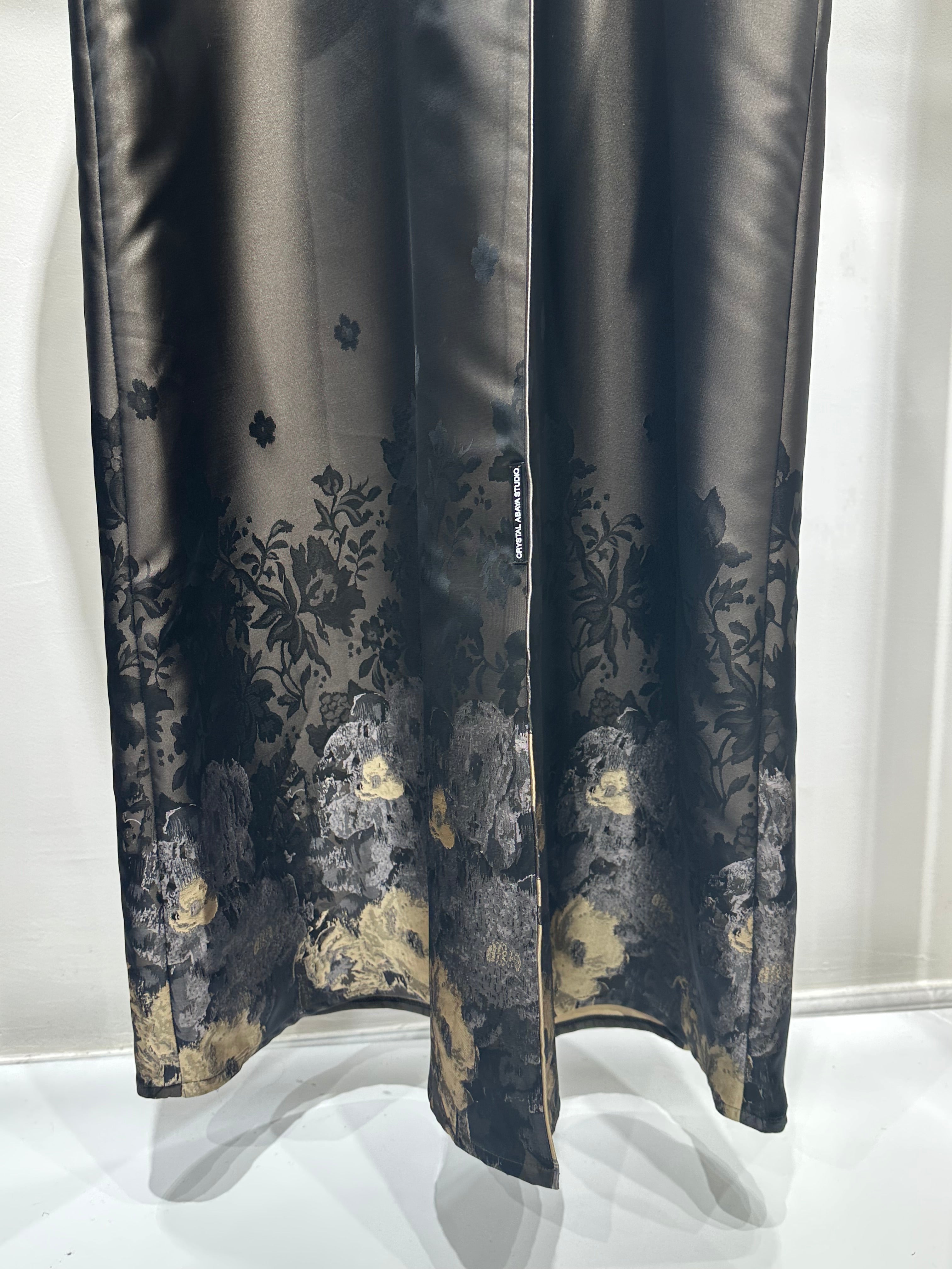 C 1255-04 Bronze Printed Abaya