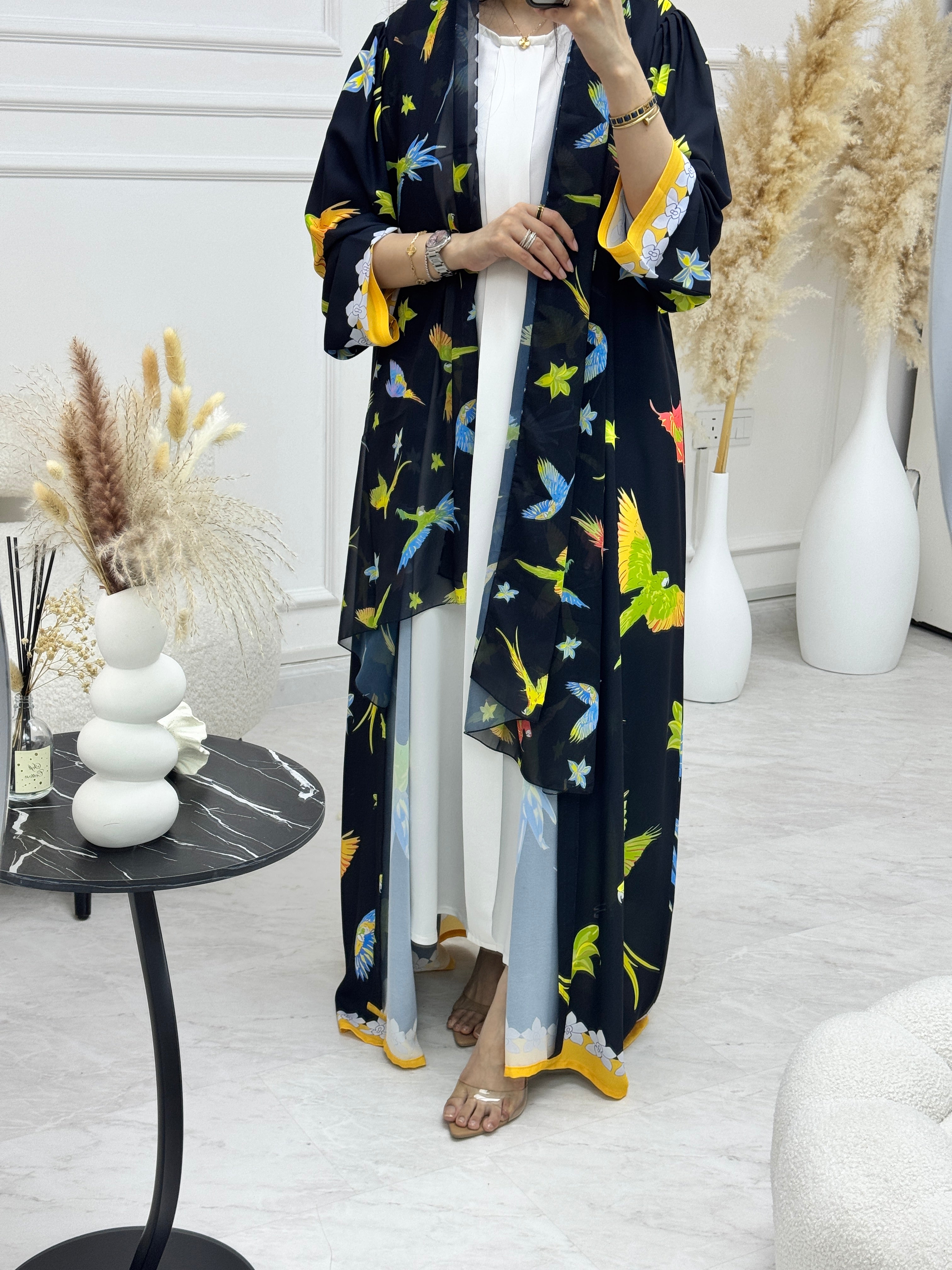 C 1157 Printed Abaya